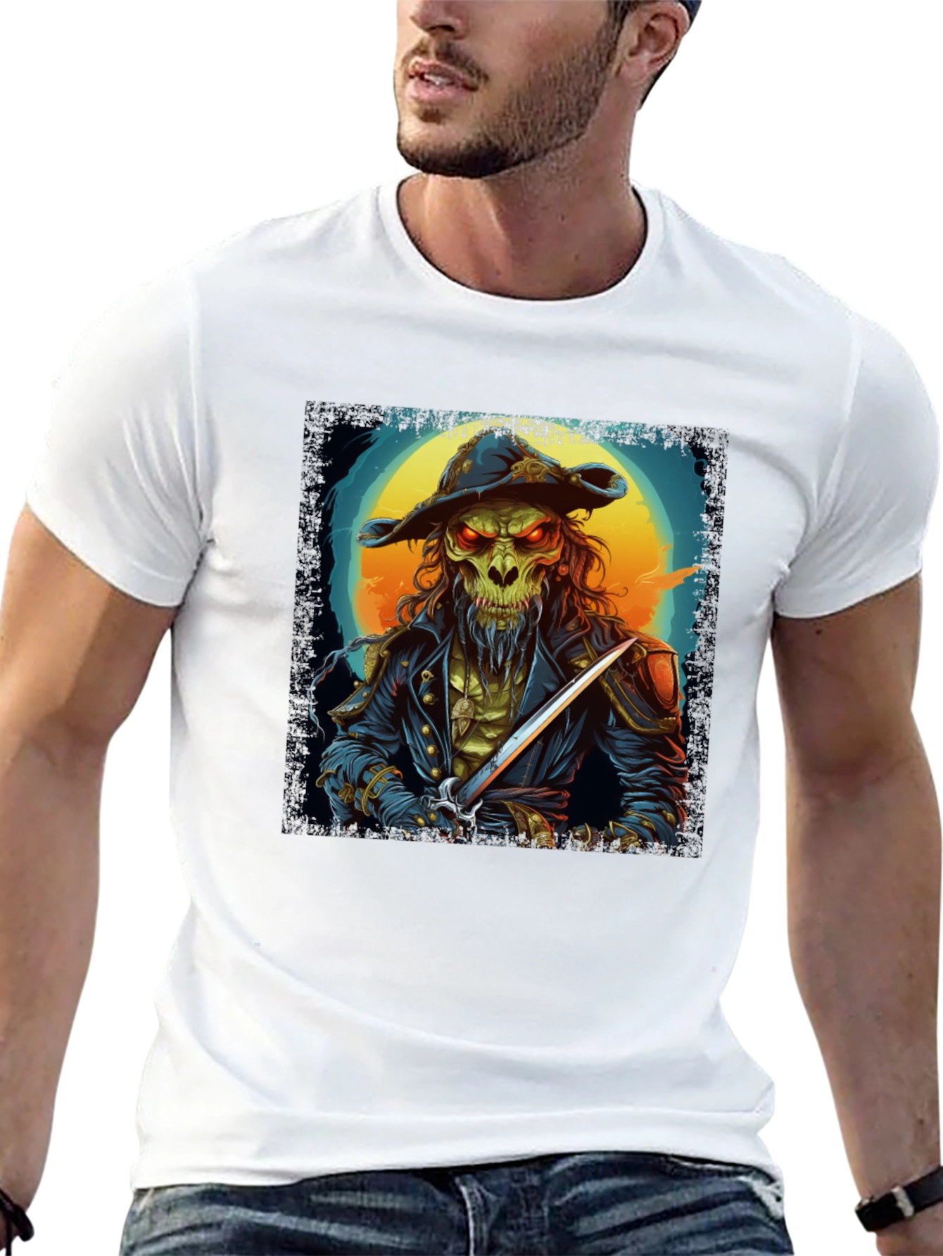 Skull Pirate T-Shirt - Unique Graphic Tee