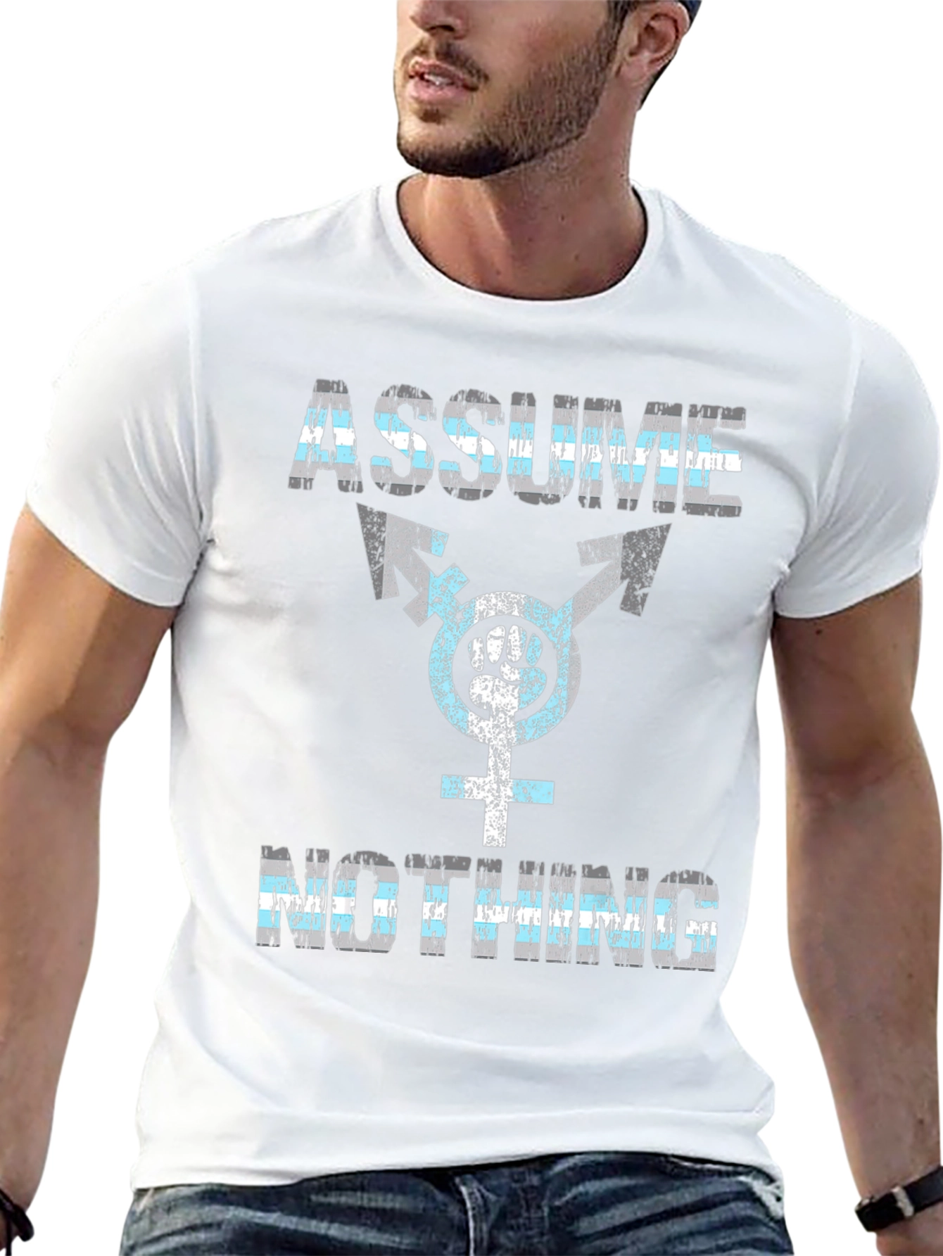 Assume Nothing Transgender Symbol T-Shirt