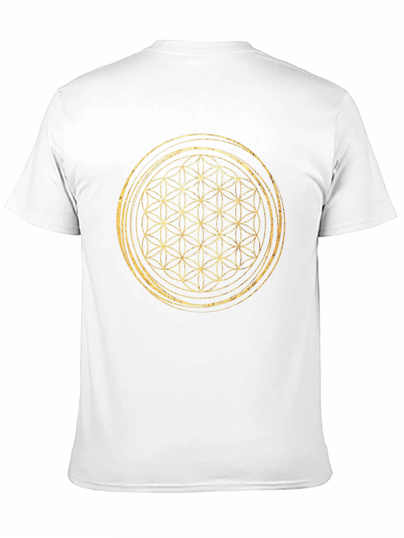 Flower of Life Graphic Tee - Black Cotton T-Shirt