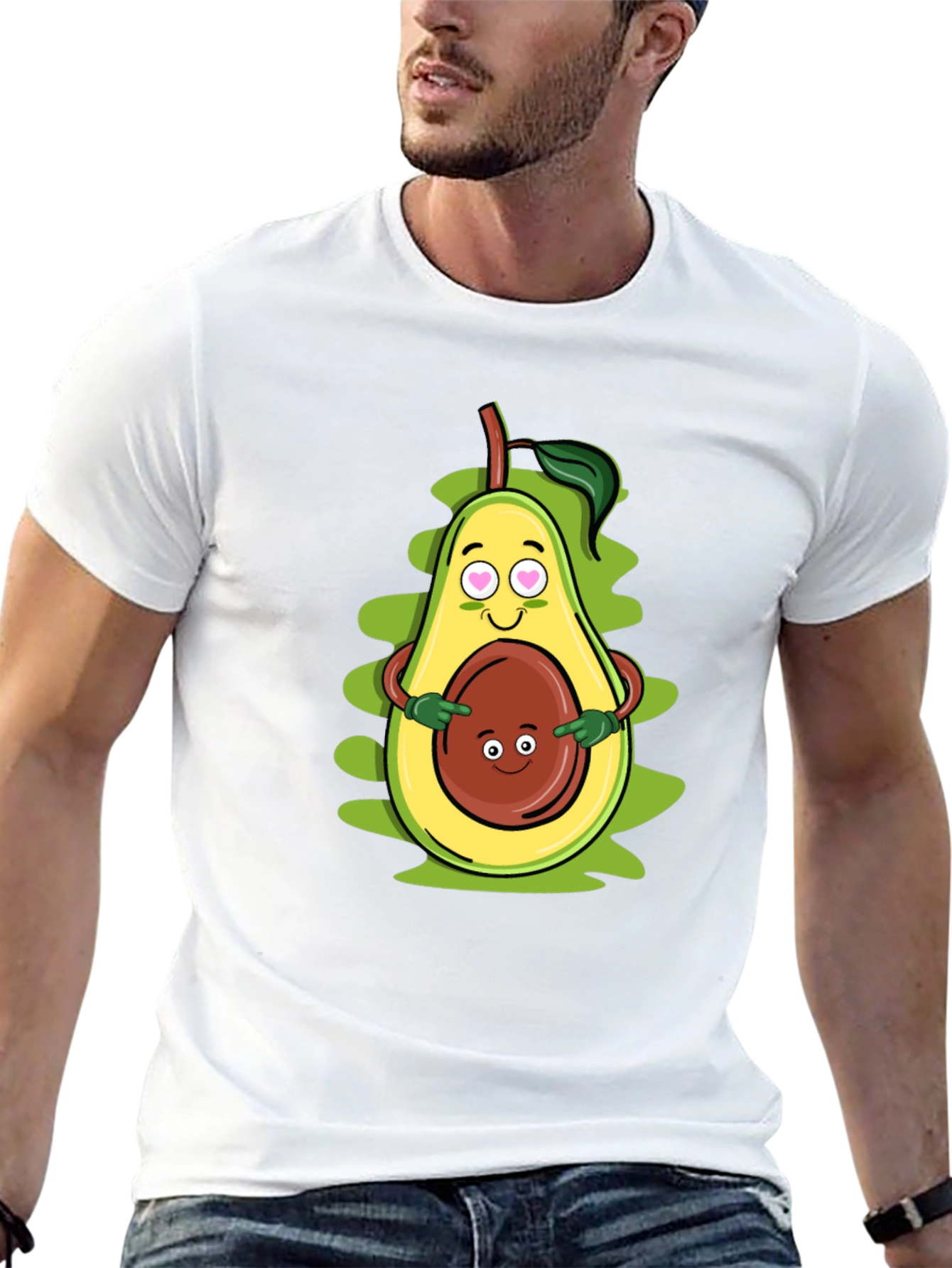 Funny Avocado Family Graphic T-Shirt