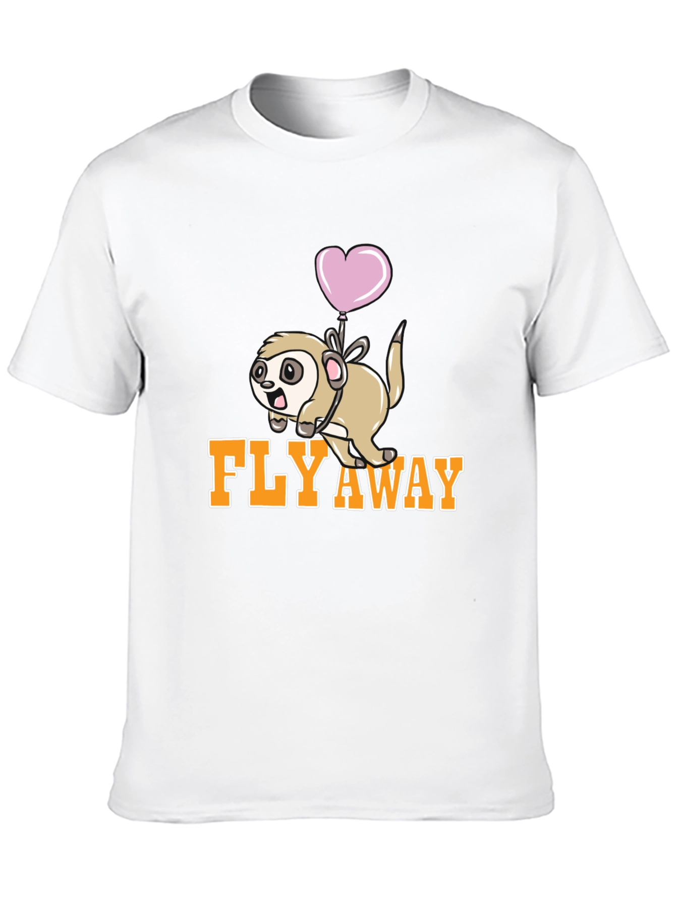 Fly Away Sloth T-Shirt - Cute Cartoon Animal Tee