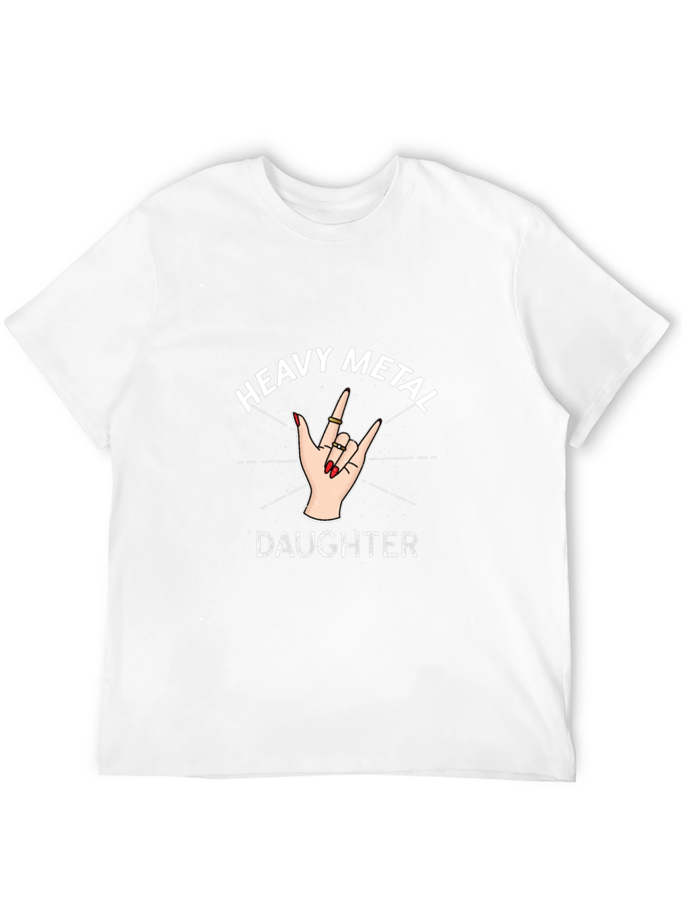 Heavy Metal Daughter Graphic Tee - Rocker Style Shirt