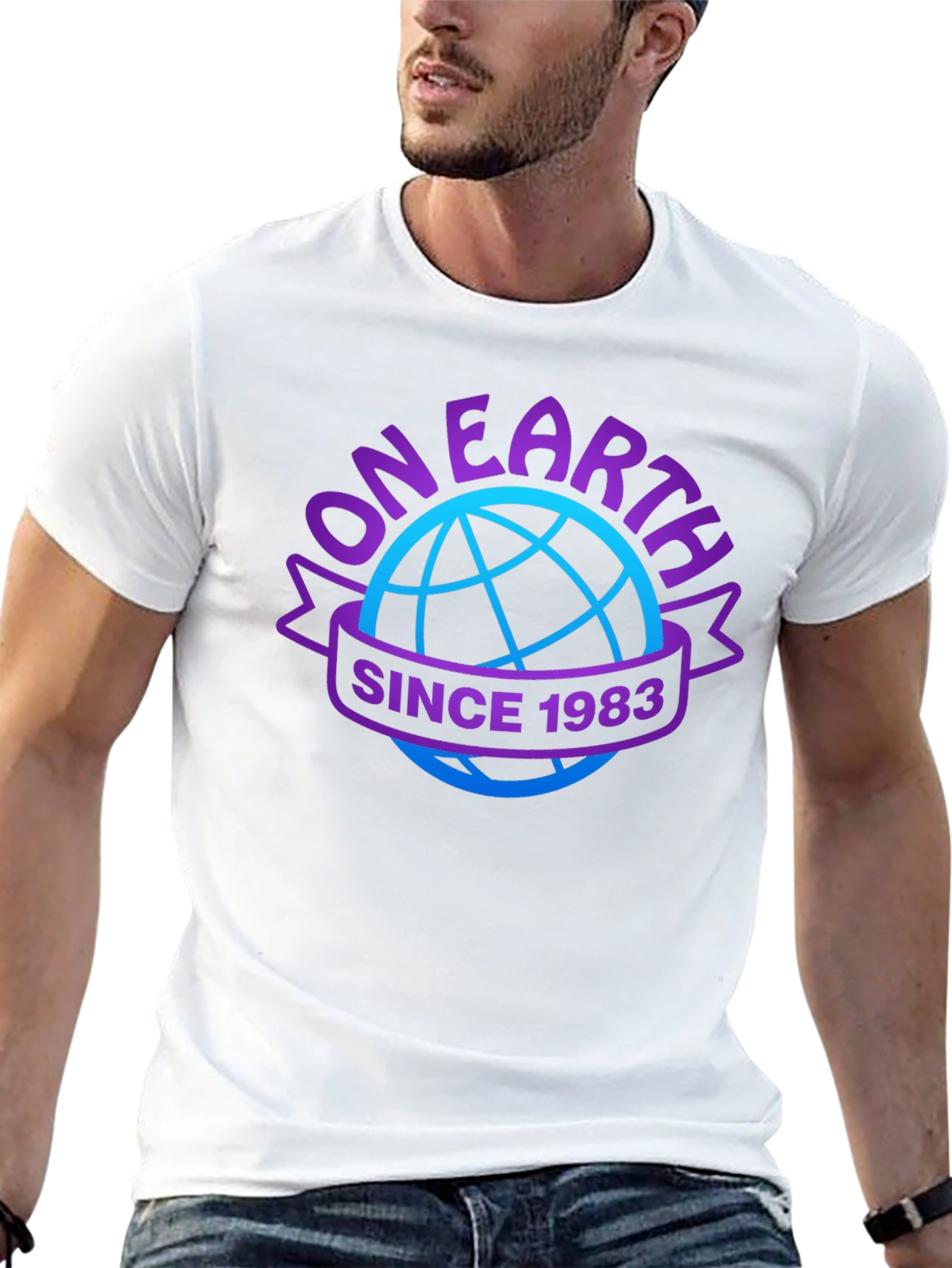 On Earth Since 1983 Graphic T-Shirt