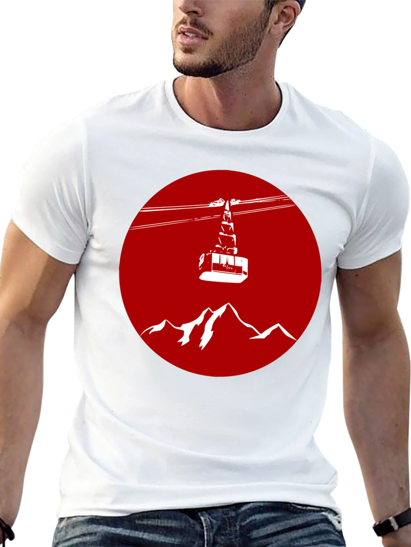 Ski Lift Graphic Tee - Mountain Gondola Shirt