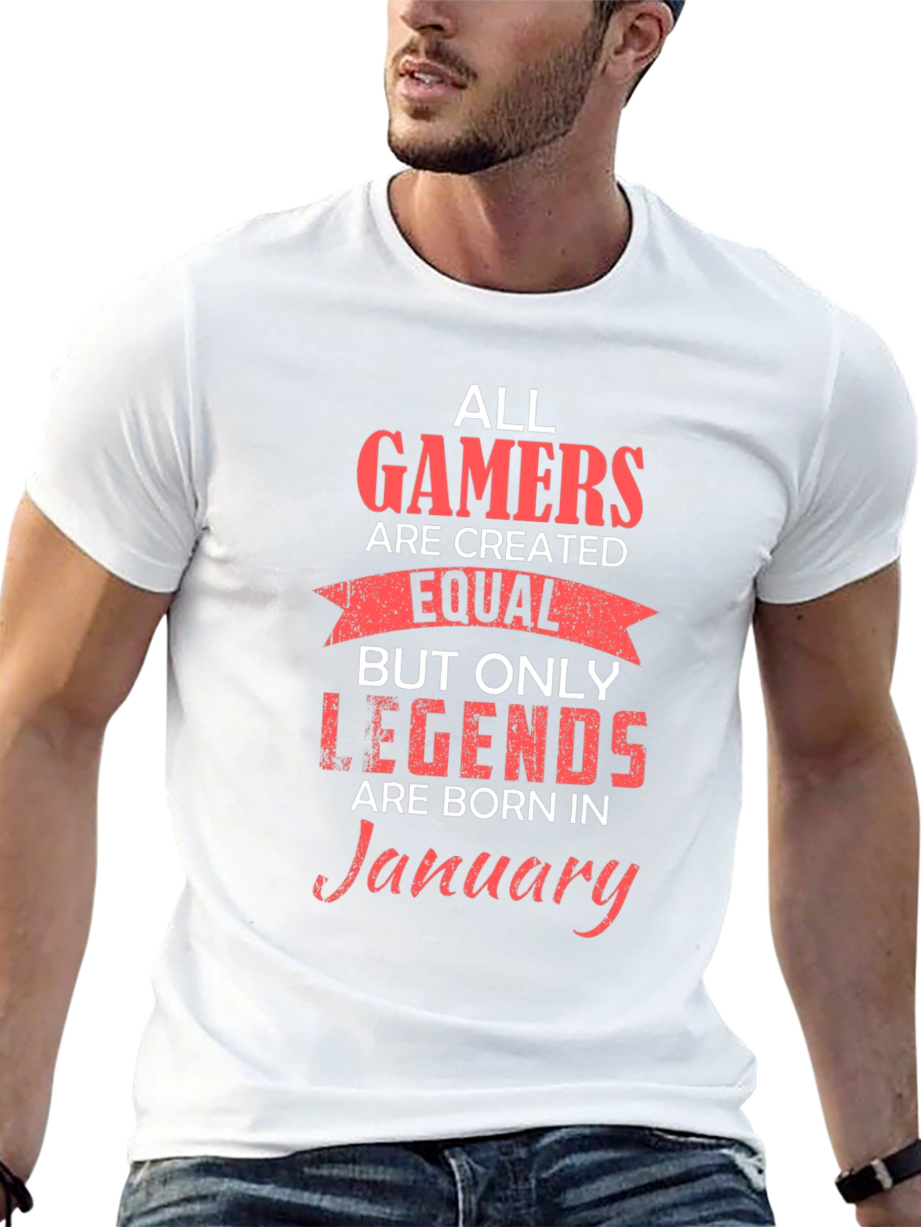 Gamer Legend January Birthday T-Shirt