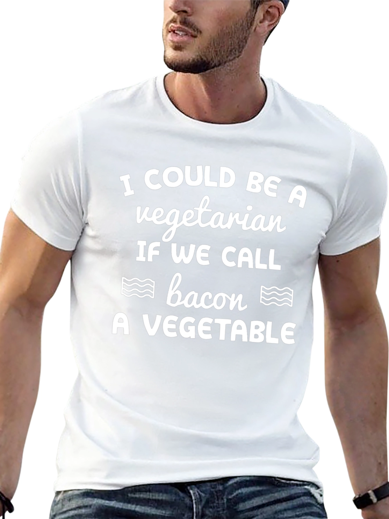 Funny Vegetarian Bacon T-Shirt