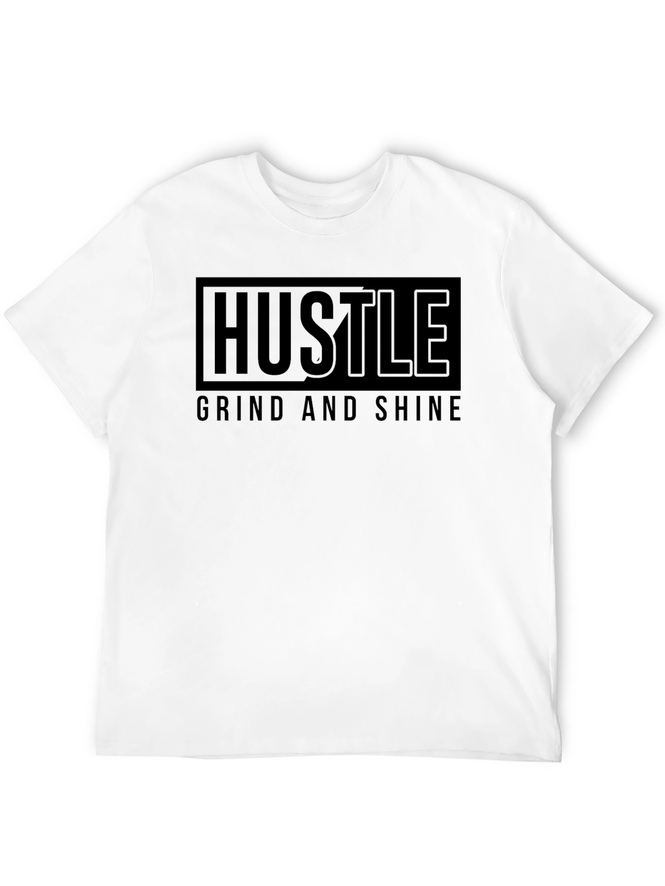 Hustle Grind & Shine Black T-Shirt