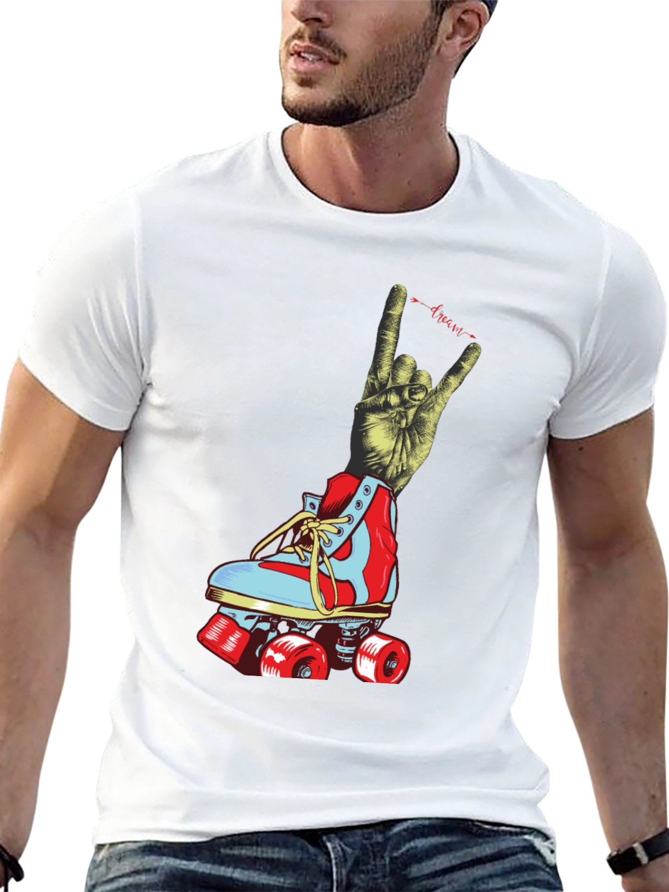 Rock On Roller Skate Graphic Tee