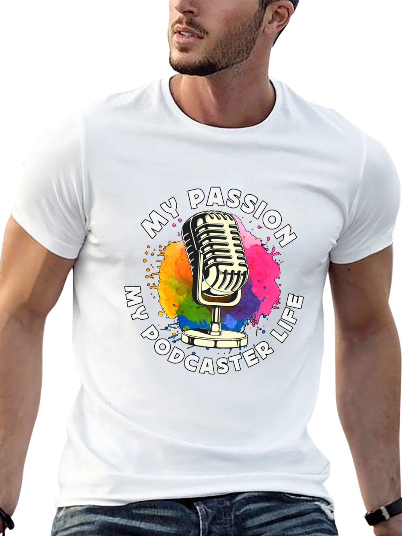 My Passion My Podcaster Life Graphic T-Shirt