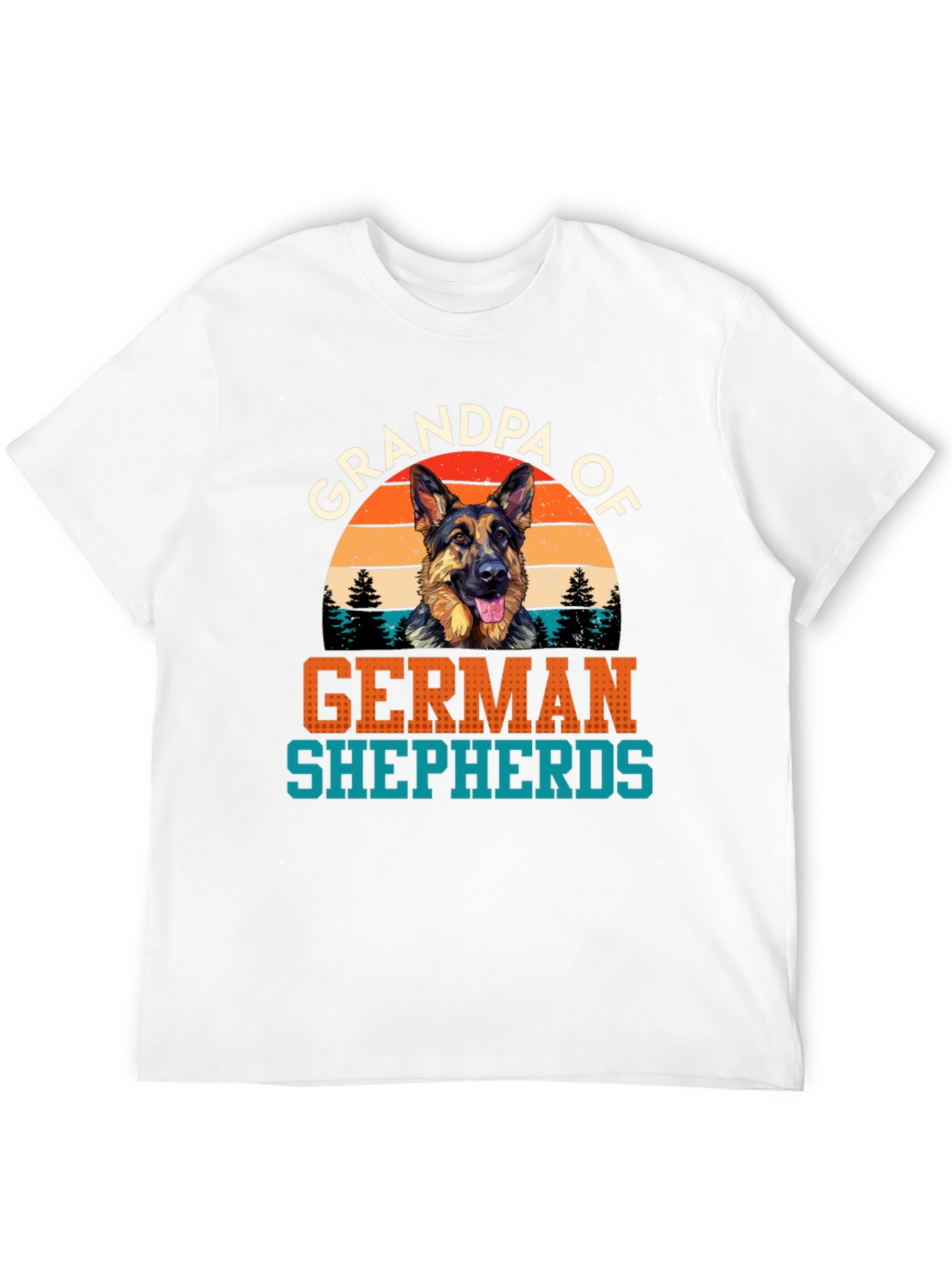 Grandpa of German Shepherds Graphic T-Shirt