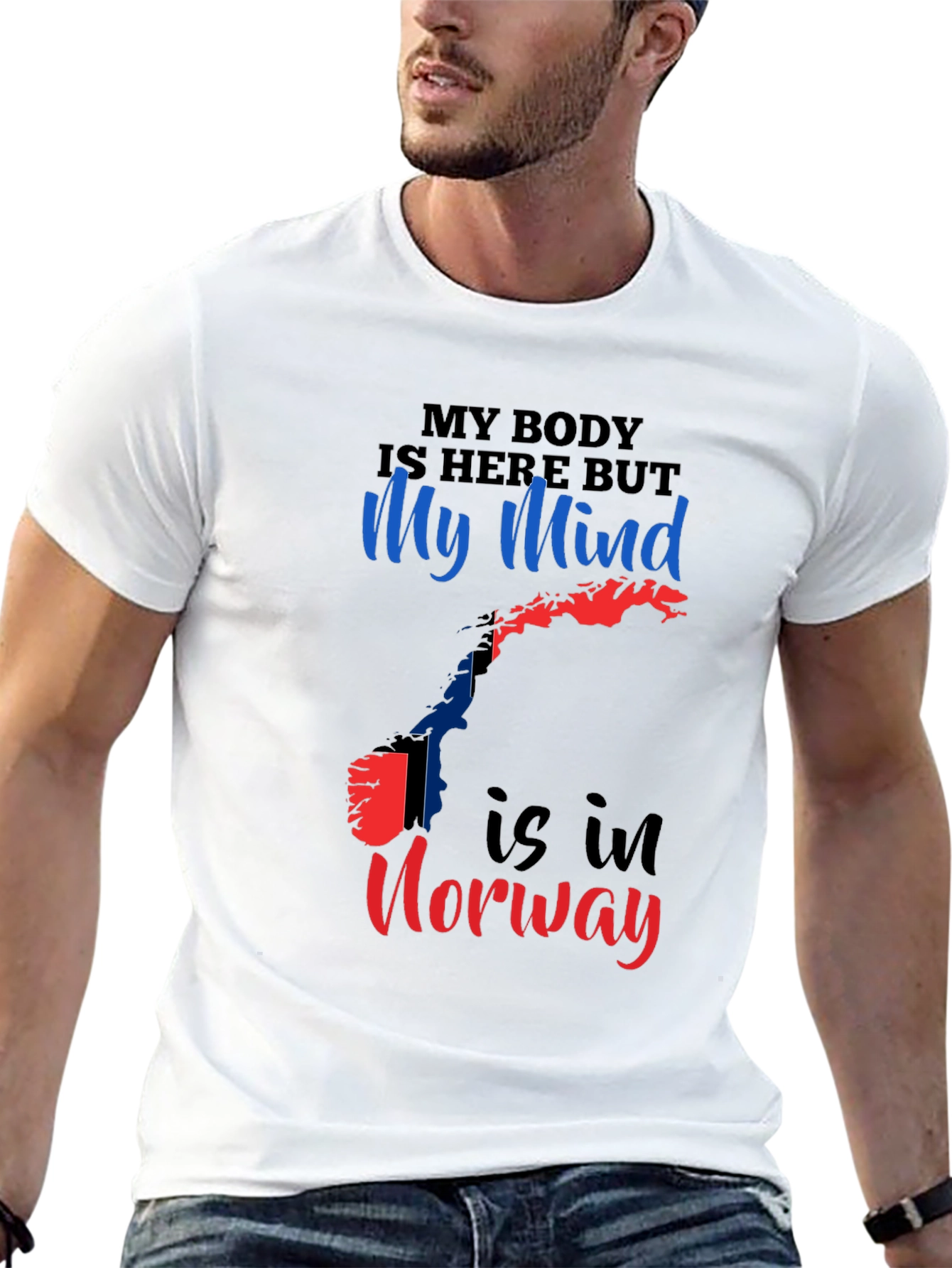 Norway Mind T-Shirt Novelty Travel Tee
