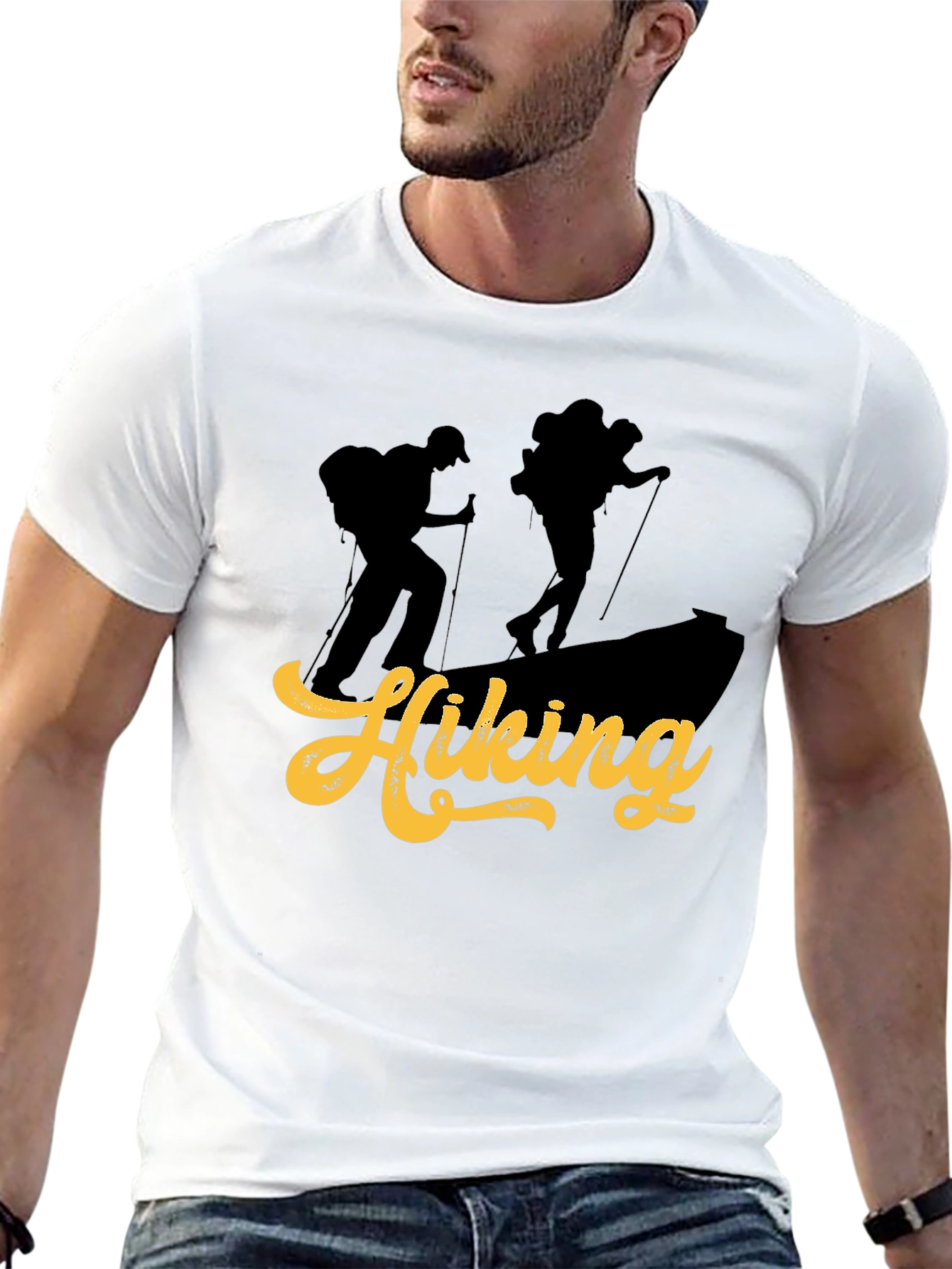Hiking Adventure Graphic Tee - Black