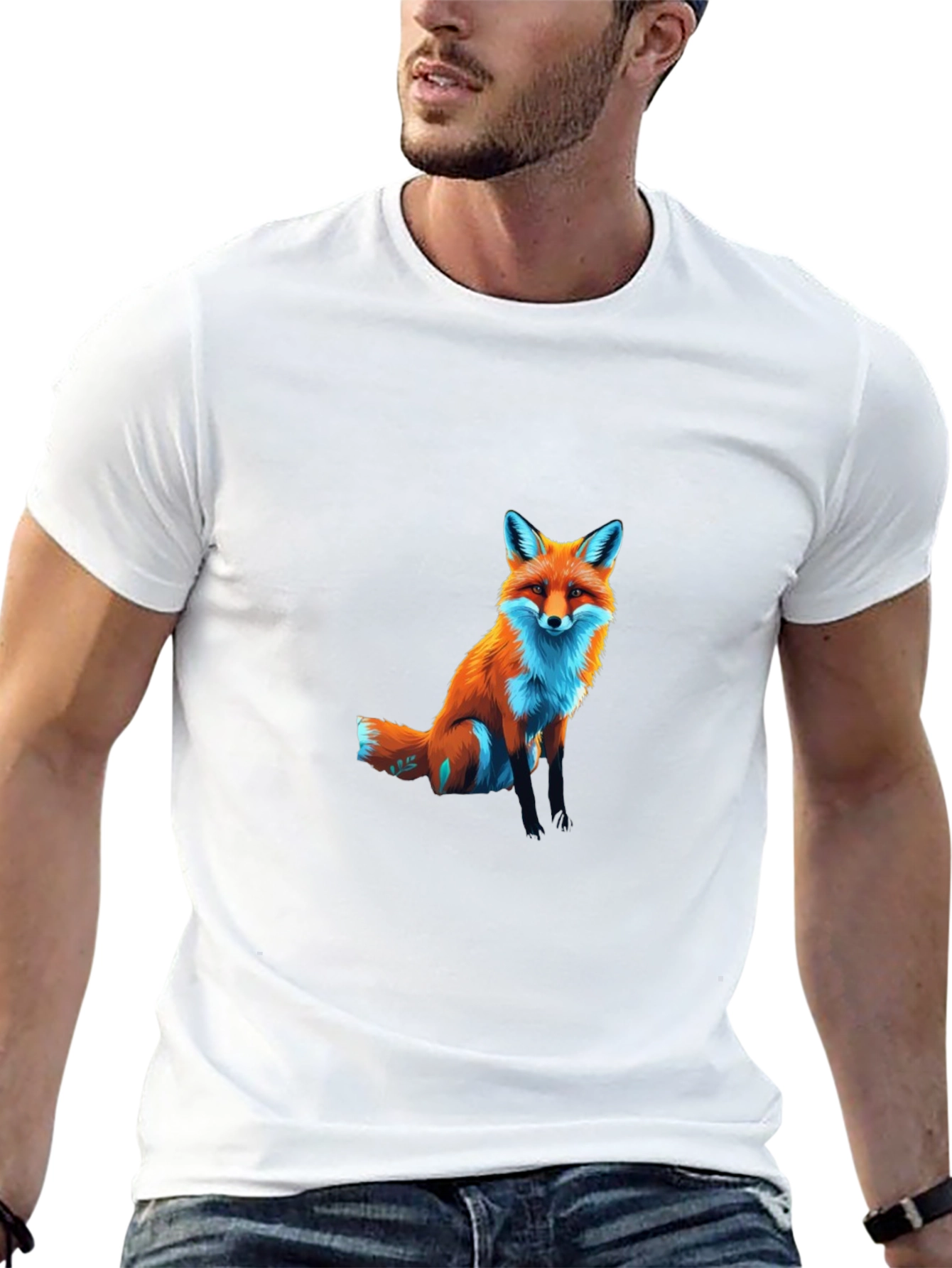 Fox Graphic T-Shirt - Casual Style
