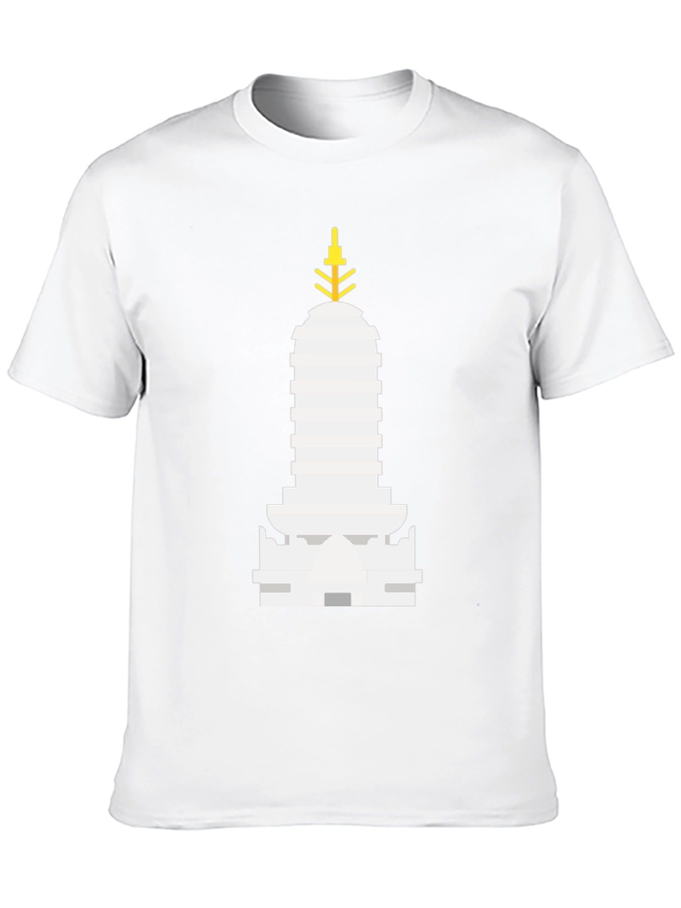 Iconic Building Graphic Tee - Black Unisex T-Shirt