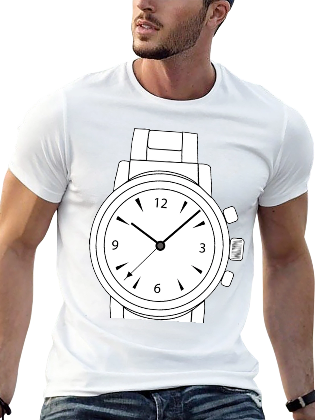 Mens Graphic T-Shirt - Watch Design