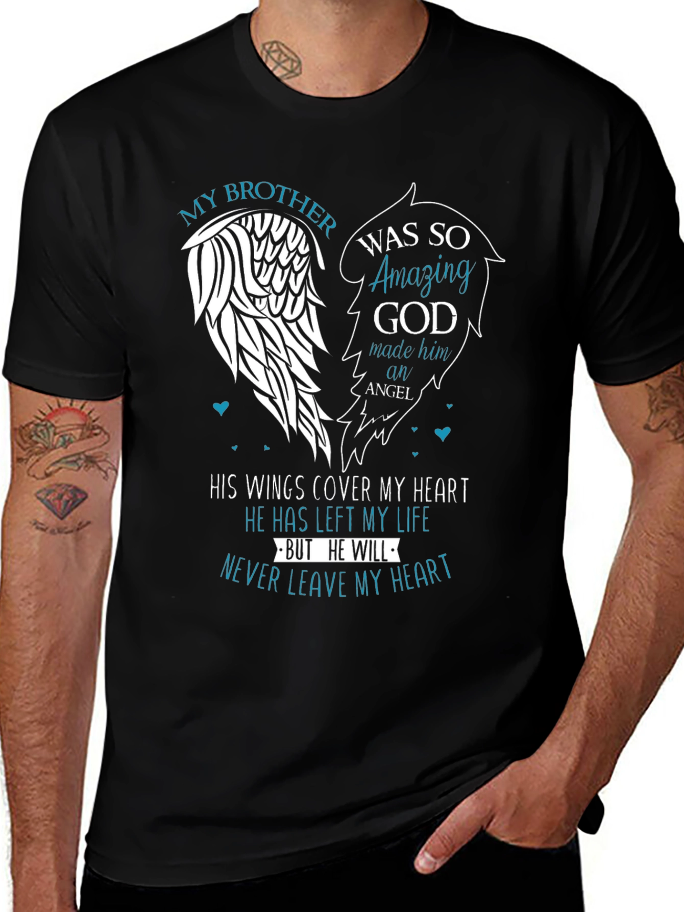 My Brother Angel Wings Memorial T-Shirt