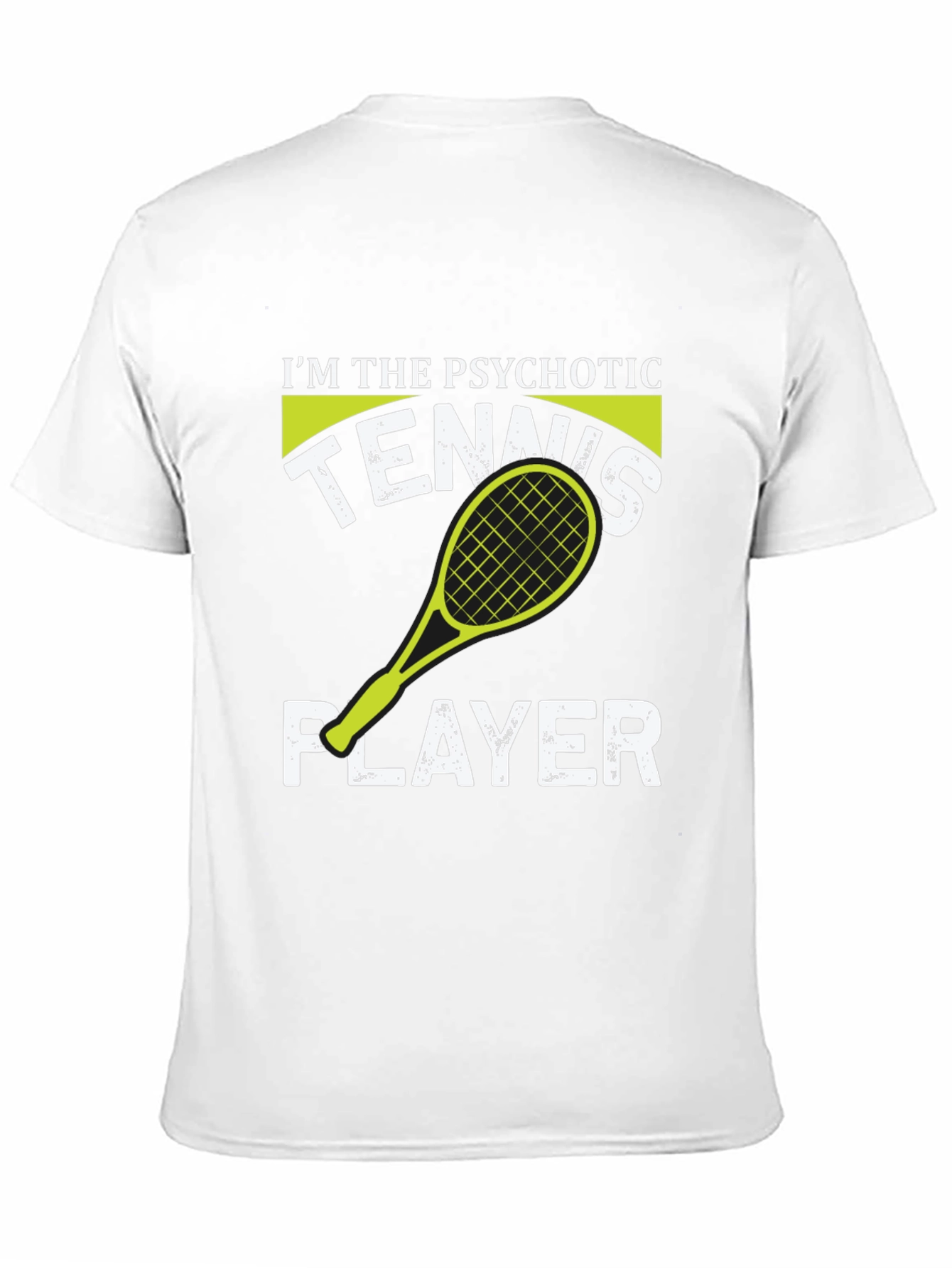 Psychotic Tennis Player Graphic Tee - Black T-Shirt