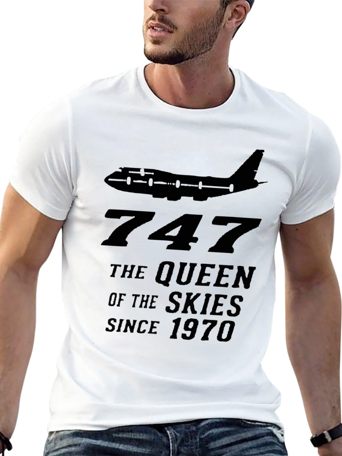 Boeing 747 Queen of the Skies Graphic Tee