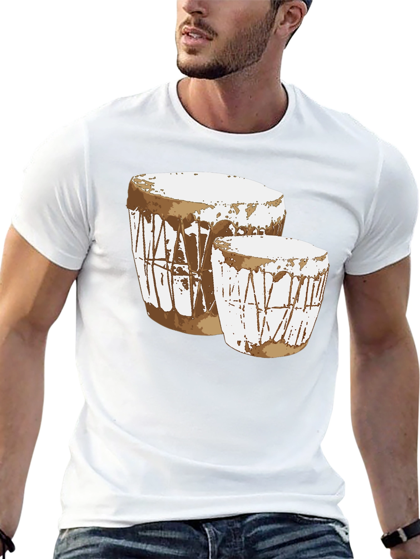 Drum Graphic T-Shirt - Music Lover Tee