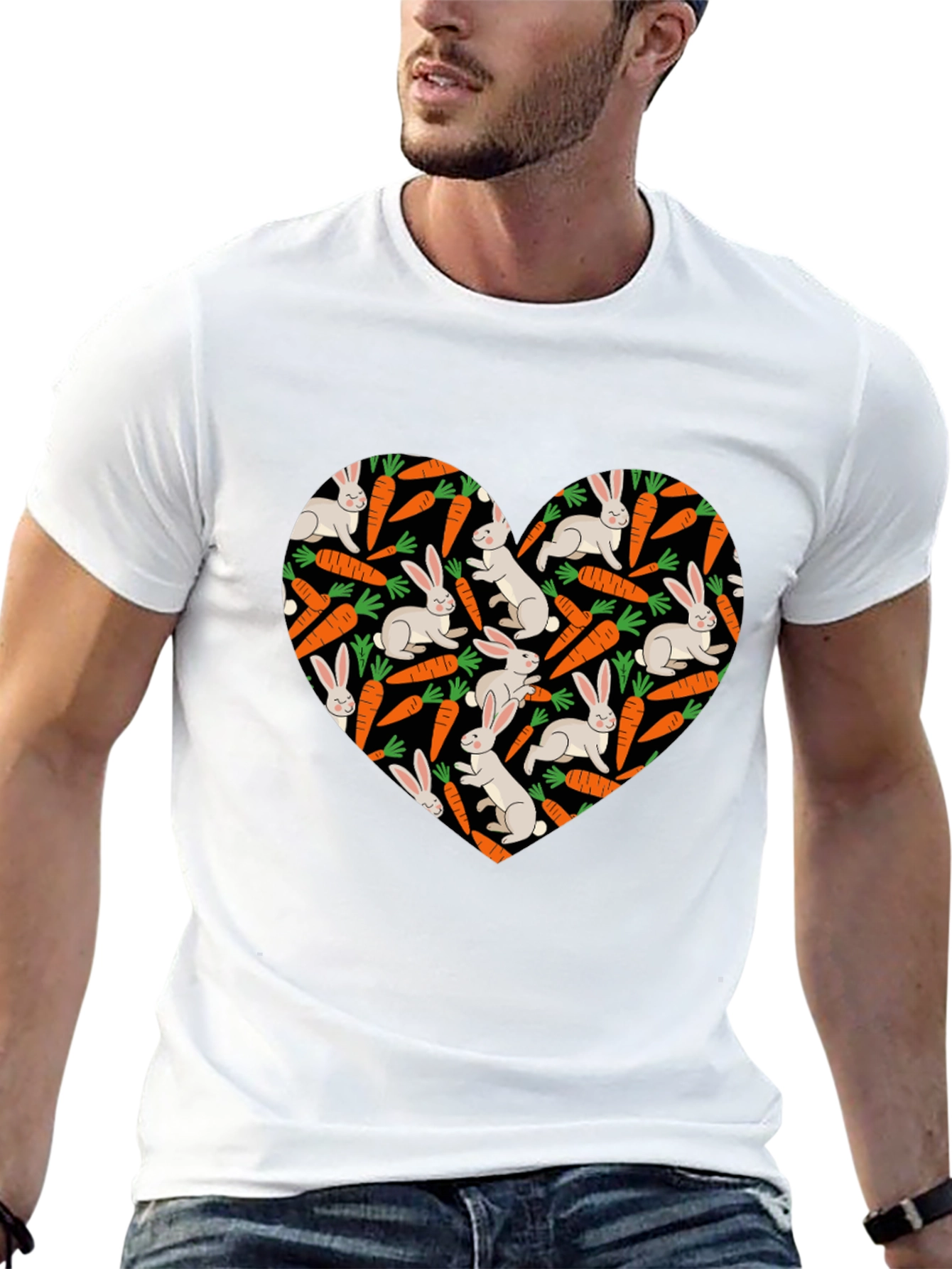 Rabbit & Carrot Heart Tee