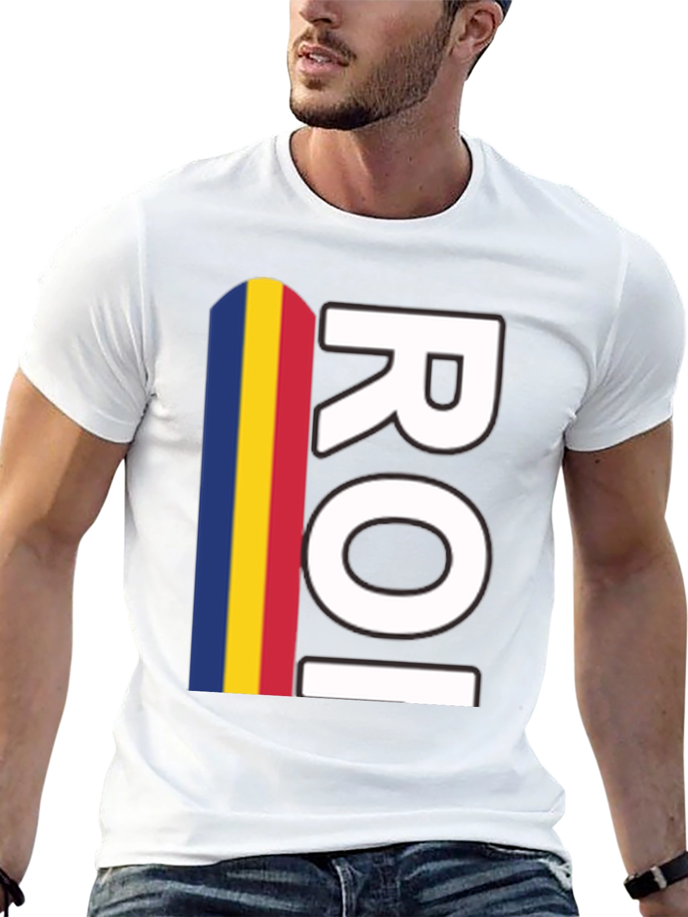 Romania ROI Flag T-Shirt Pride Tee