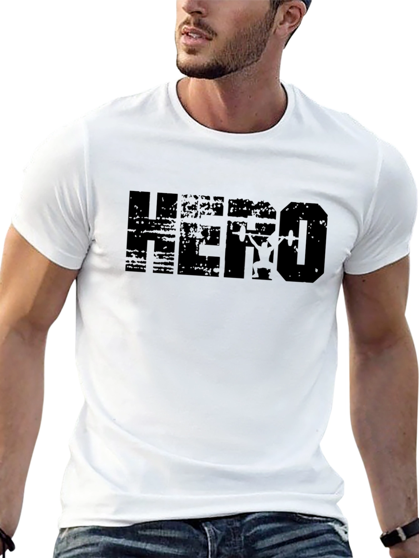 Hero Weightlifting Black Graphic Tee