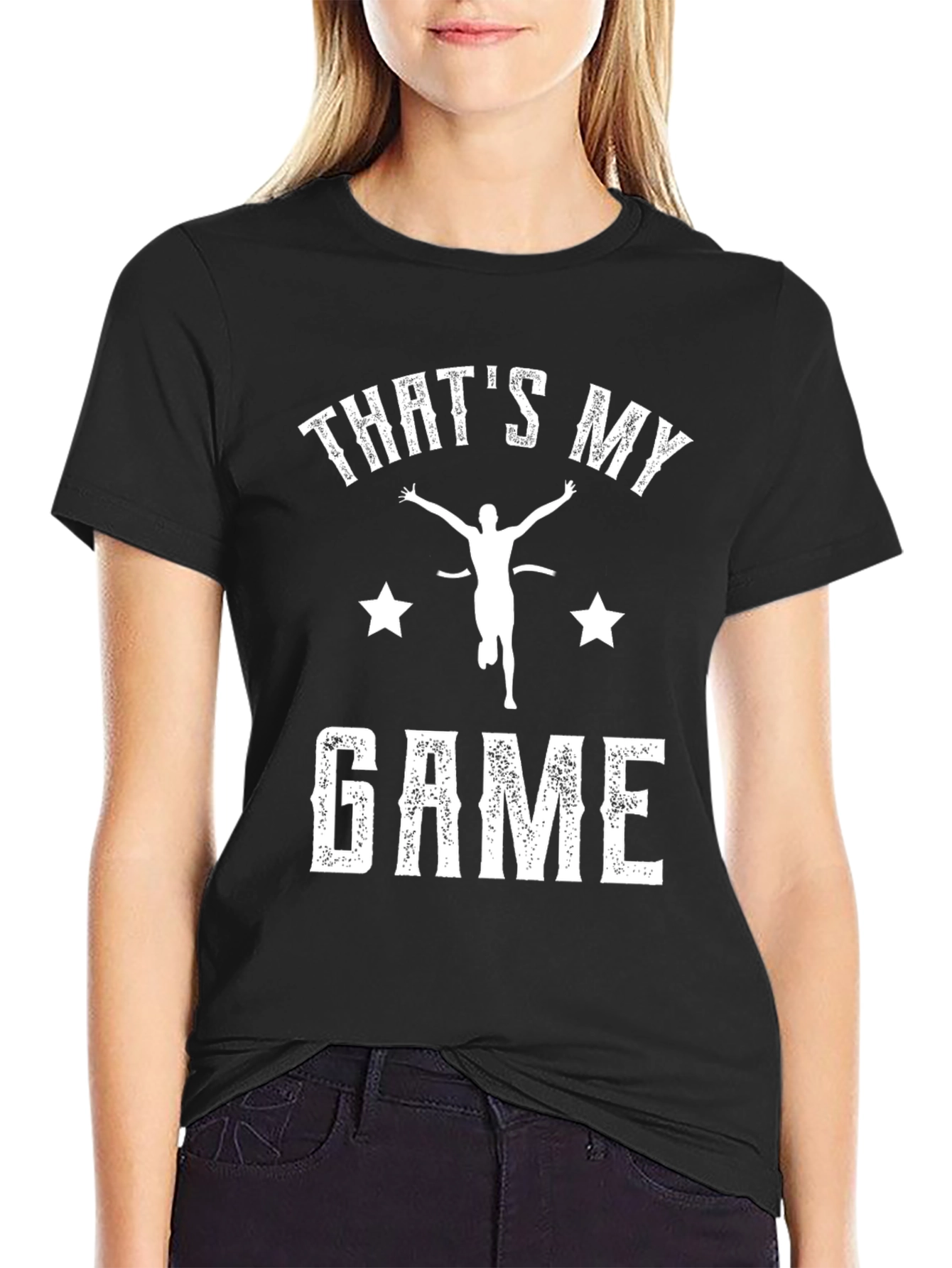 Thats My Game Black Graphic Tee