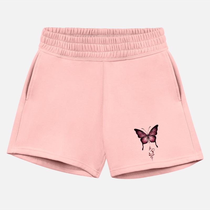 Magenta Red Butterfly & Sanskrit breathe om symbol