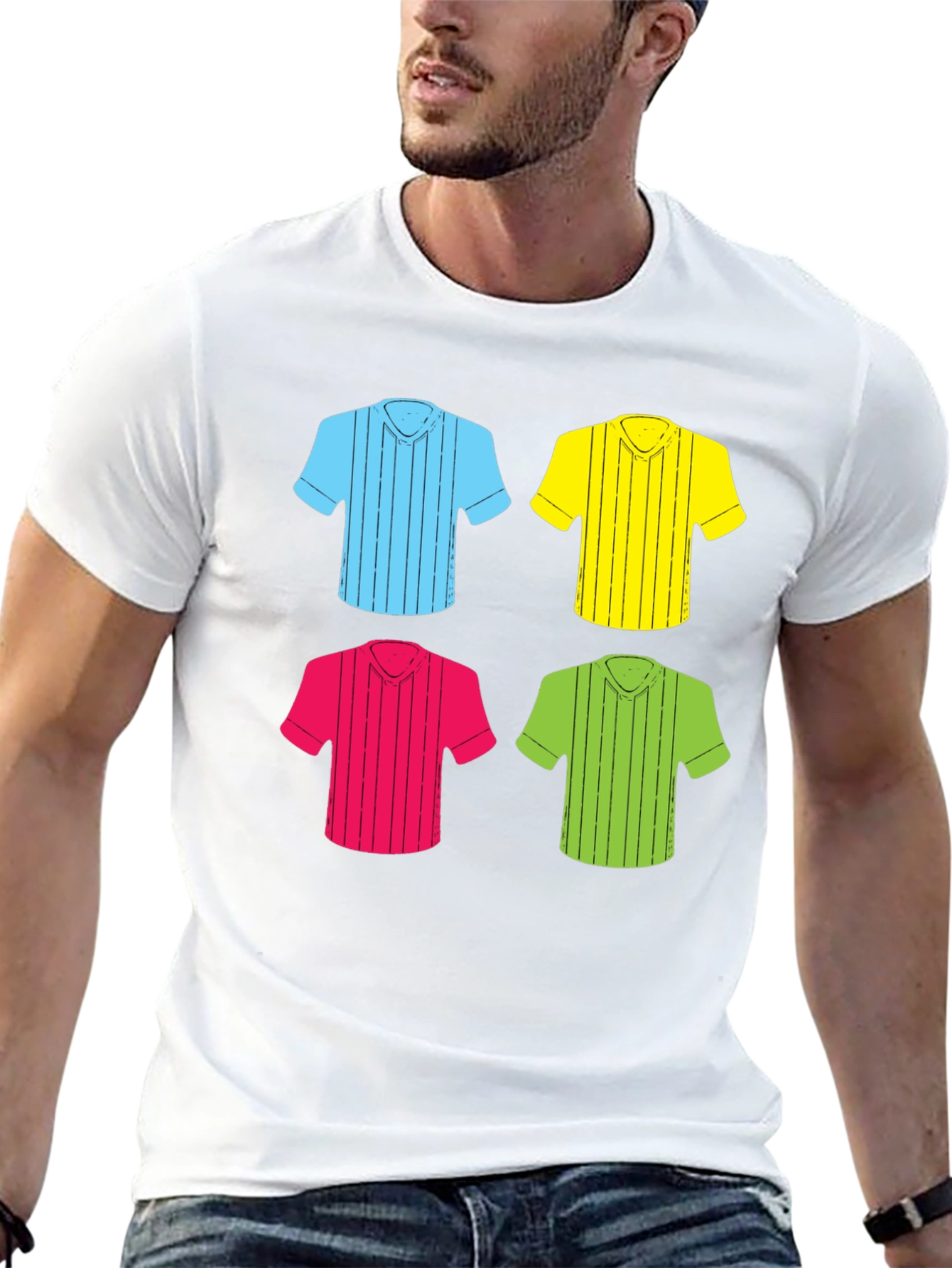 Colorful Shirt Pattern T-Shirt