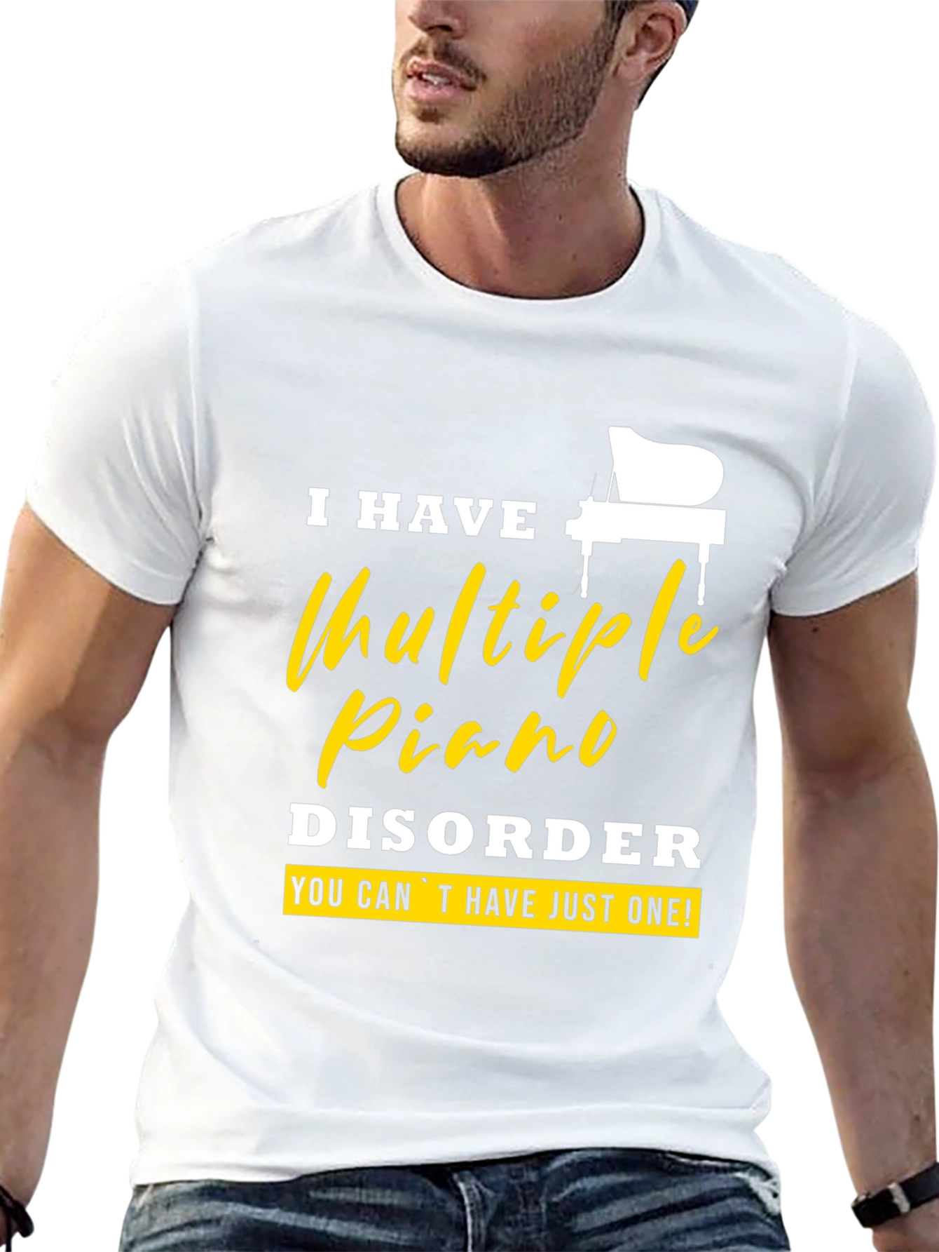 Multiple Piano Disorder Graphic T-Shirt