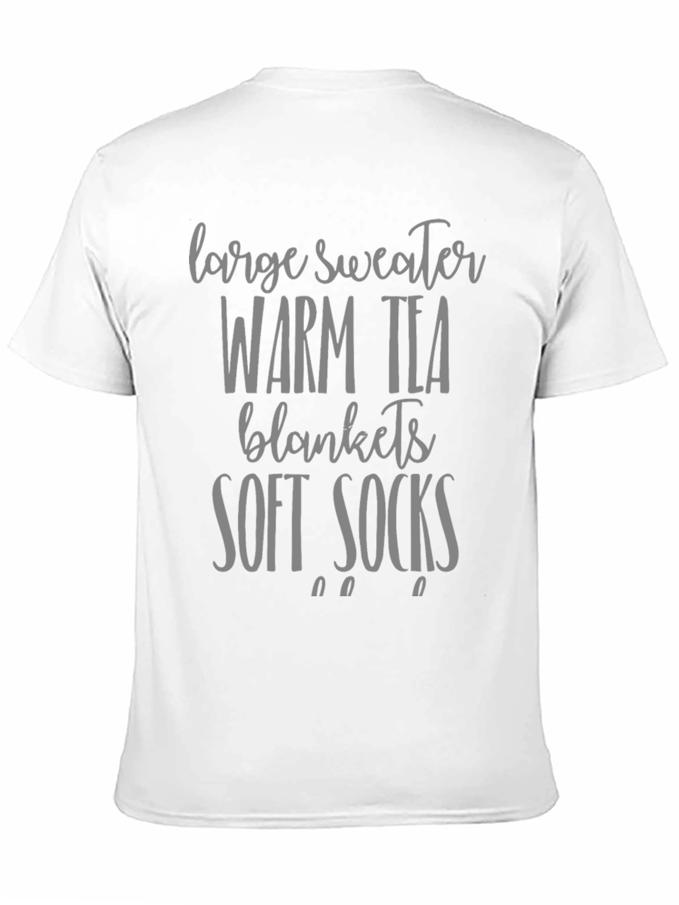 Cozy Day Black Graphic Tee - Soft Comfort