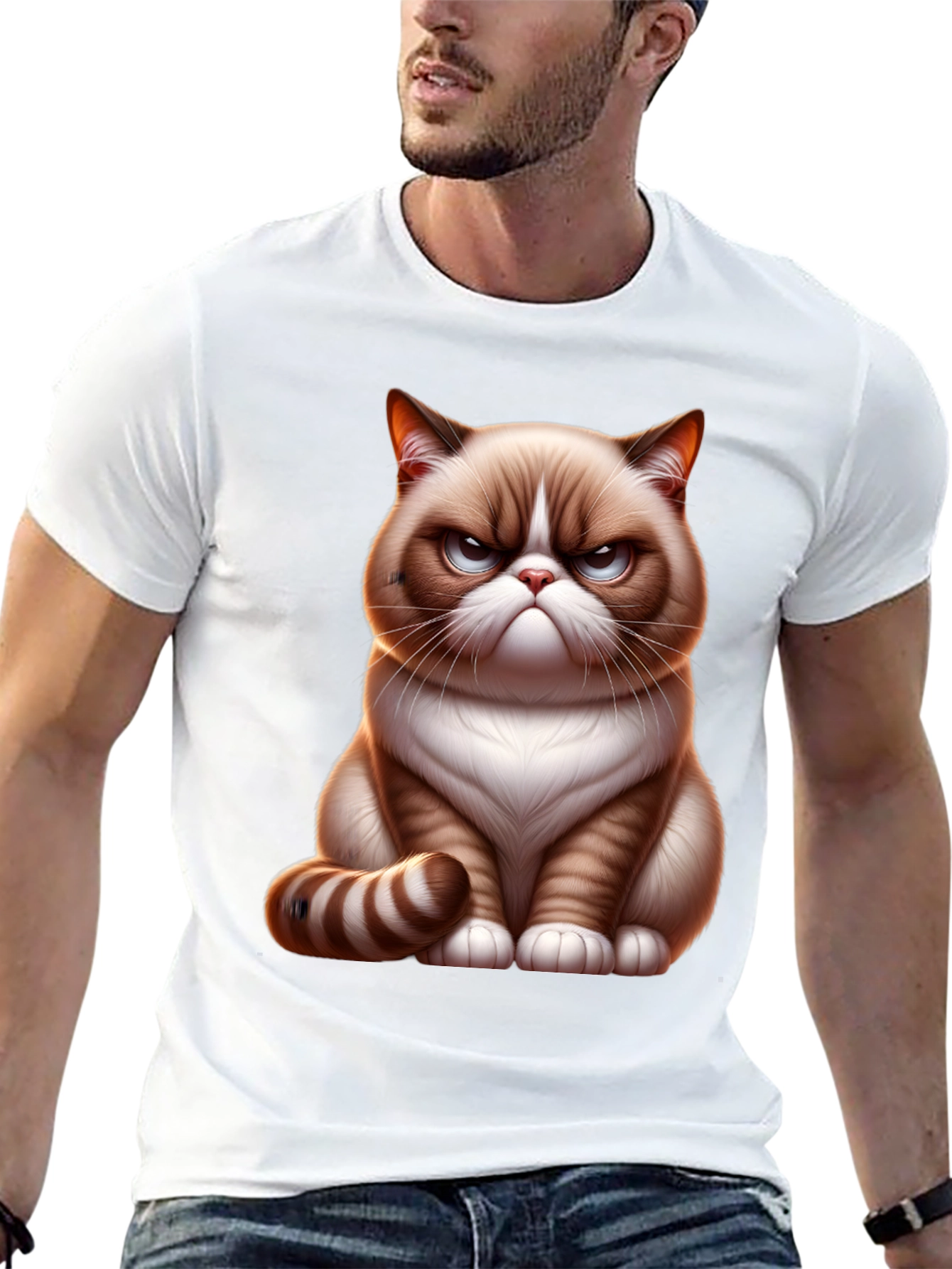 Grumpy Cat T-Shirt - Unisex Black Tee