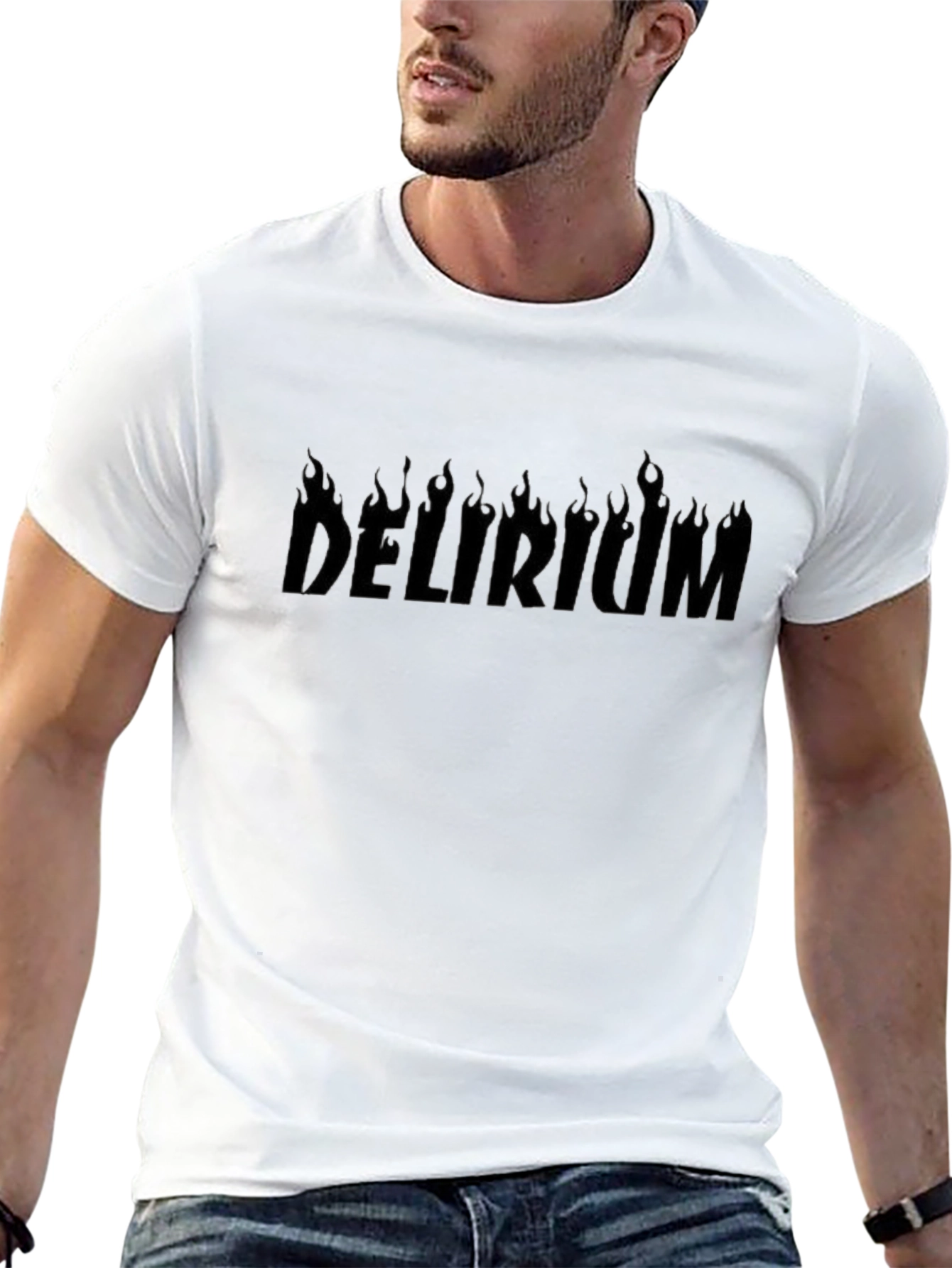 Delirium Fire Graphic Black T-Shirt