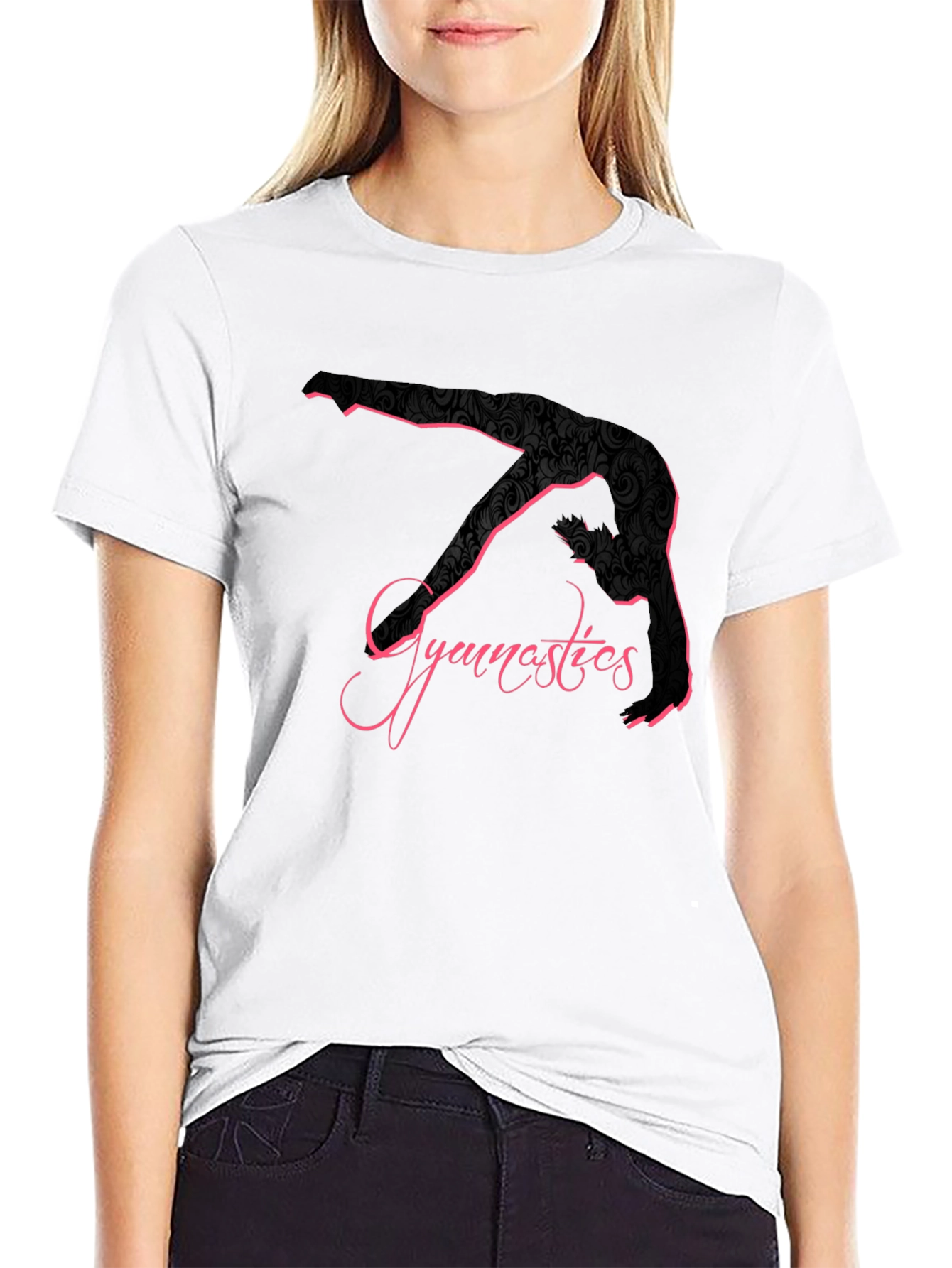 Gymnastics Silhouette Graphic Tee