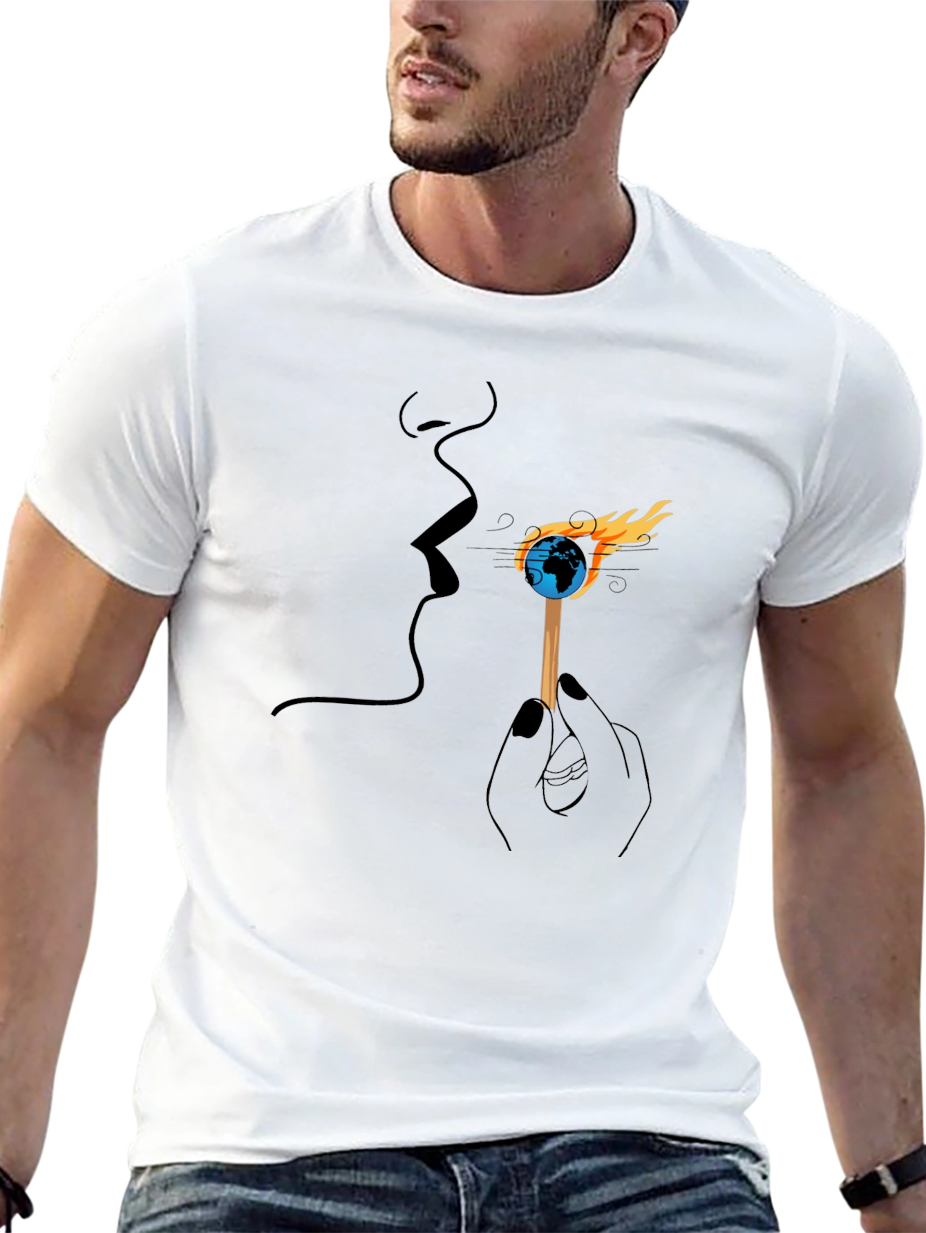 Earth on Fire Graphic Tee