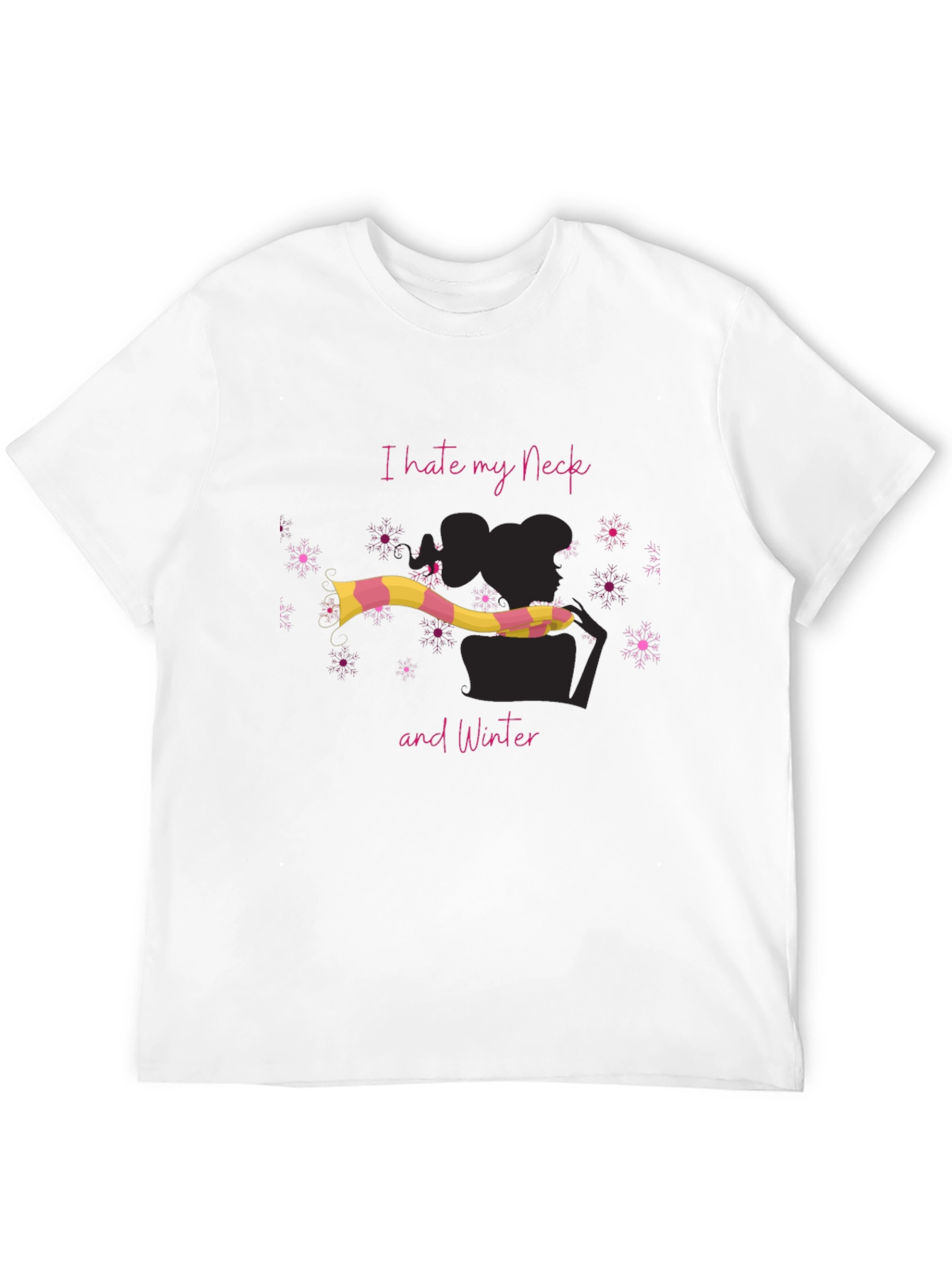 I Hate My Neck and Winter Graphic T-Shirt