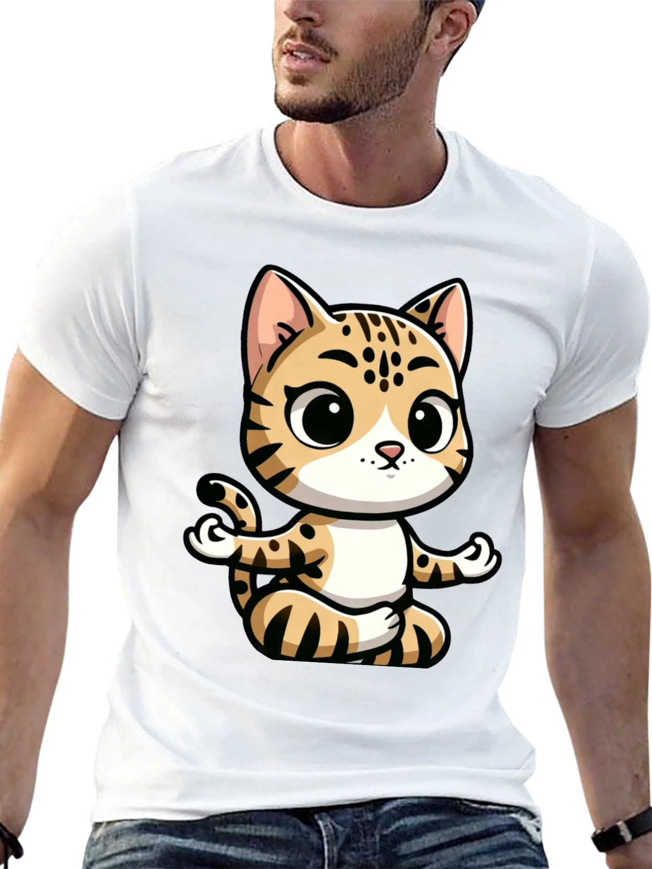 Yoga Cat Graphic Tee