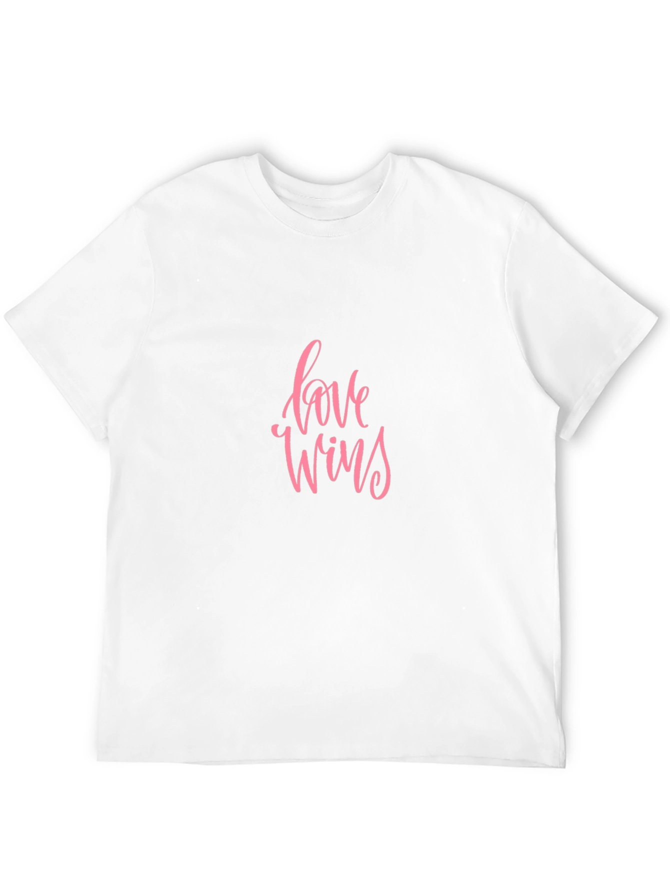 Love Wins Black Crew Neck T-Shirt