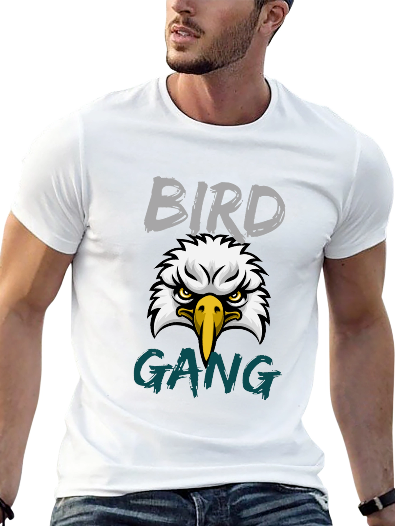 Bird Gang Eagle Graphic Tee - Soft Cotton Blend