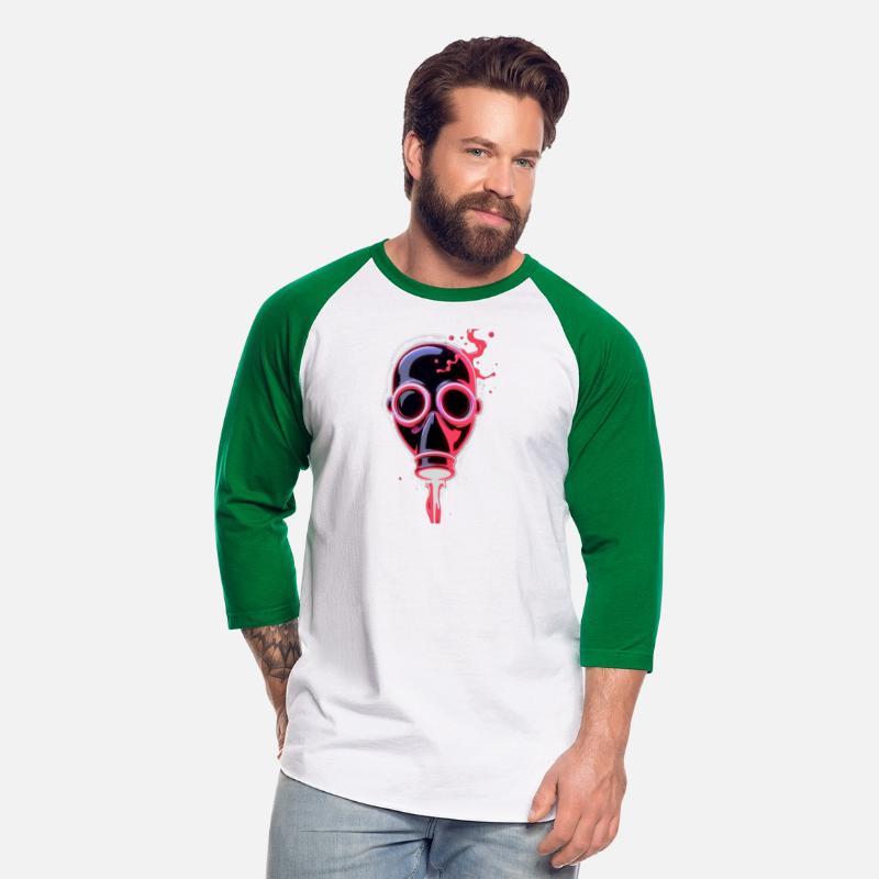 Neon Cyberpunk Gas Mask – Glowing Apocalypse Art