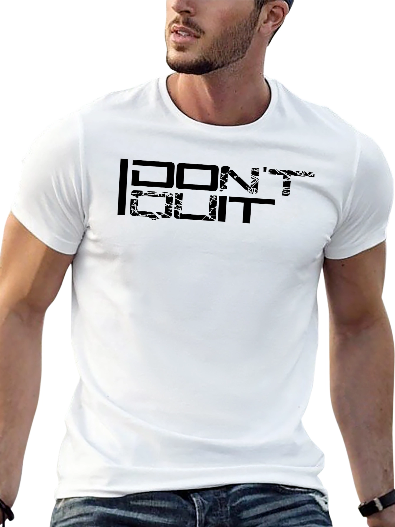 Dont Quit Black Graphic T-Shirt