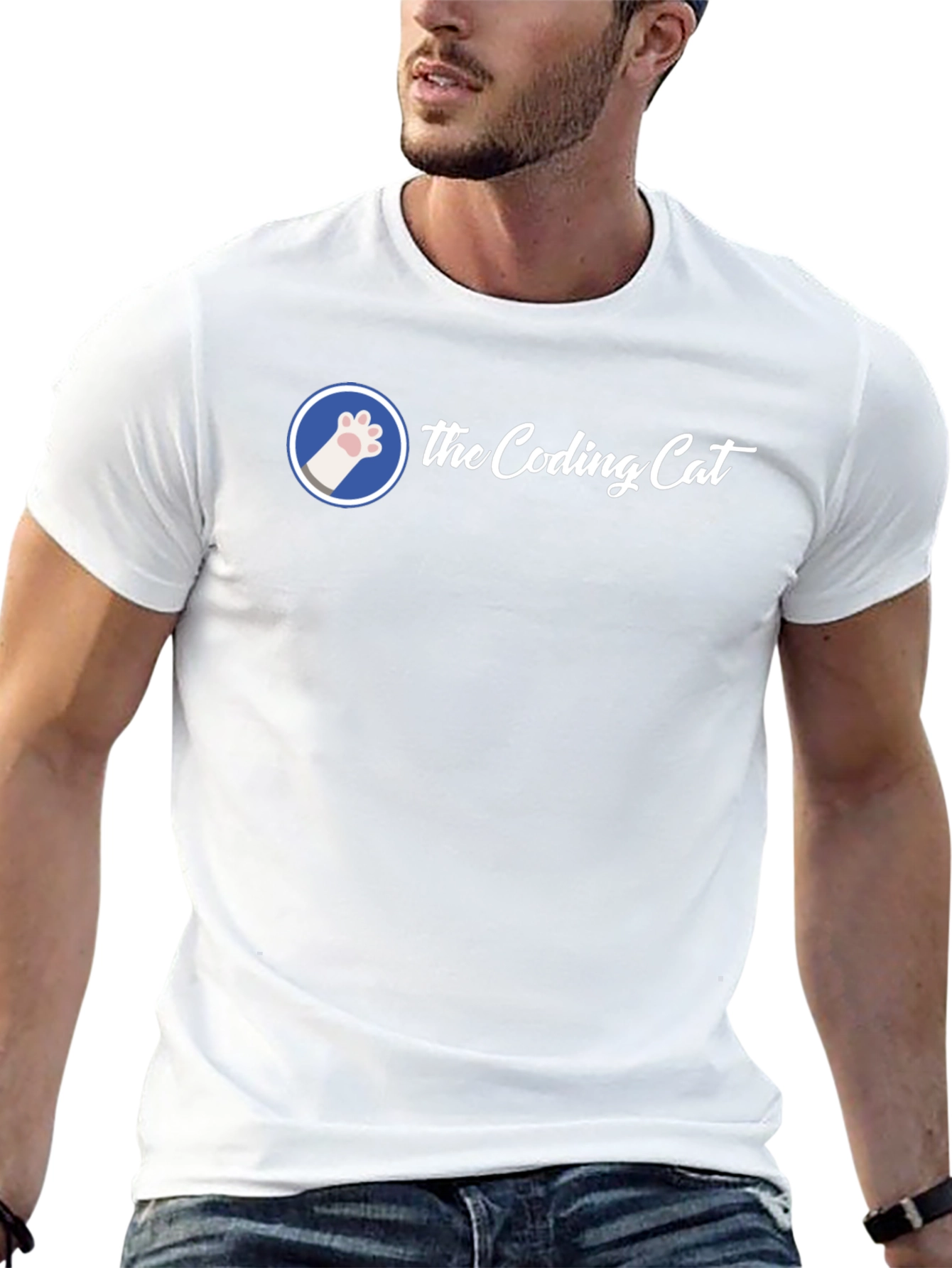 The Coding Cat Graphic Tee - Developer T-Shirt