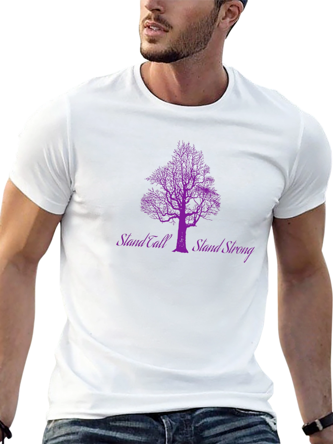 Stand Tall Stand Strong Tree Graphic T-Shirt