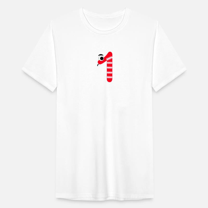 Number One 1 Children Birthday Learning red Snake