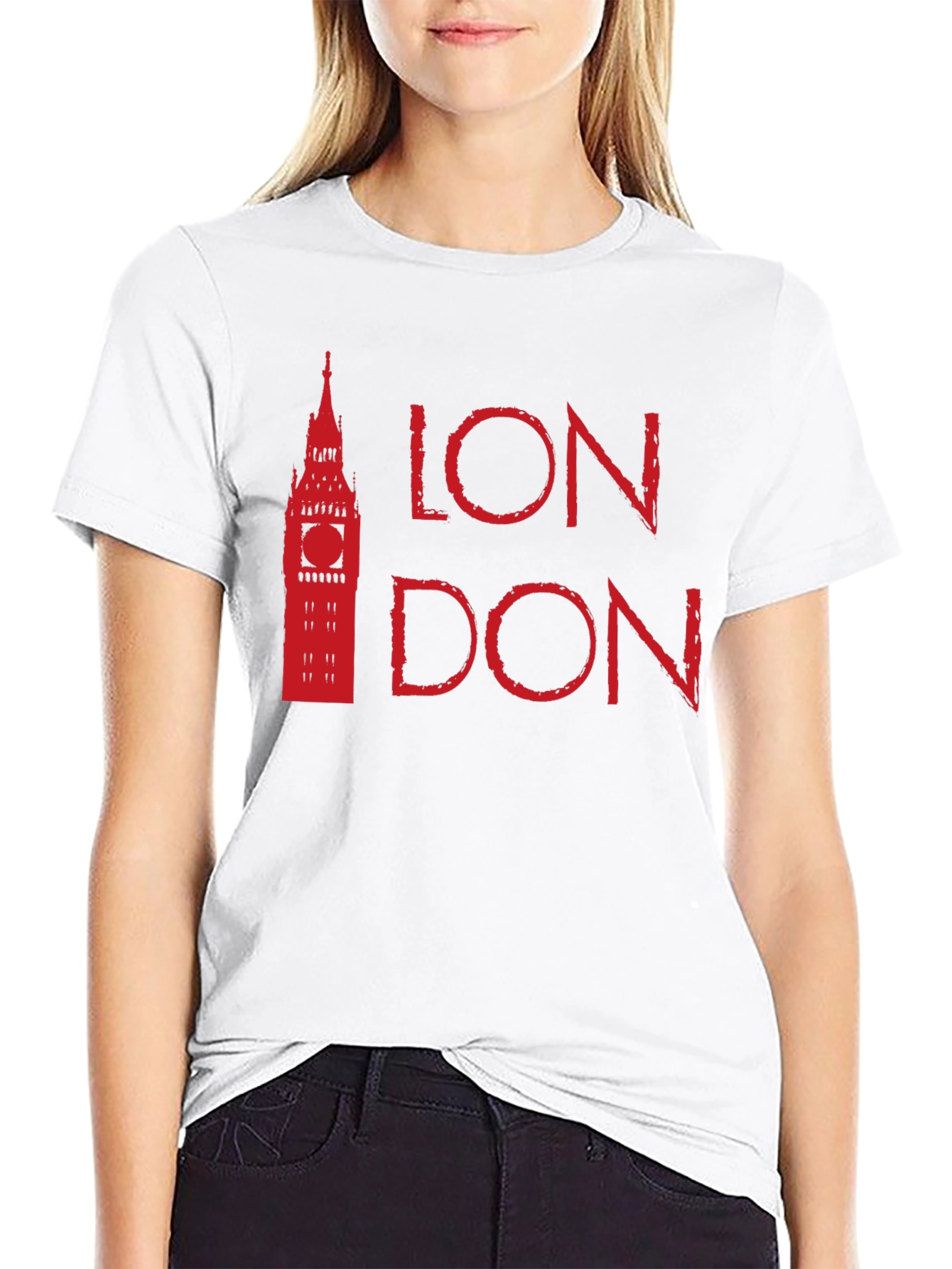 London Big Ben Graphic Black T-Shirt