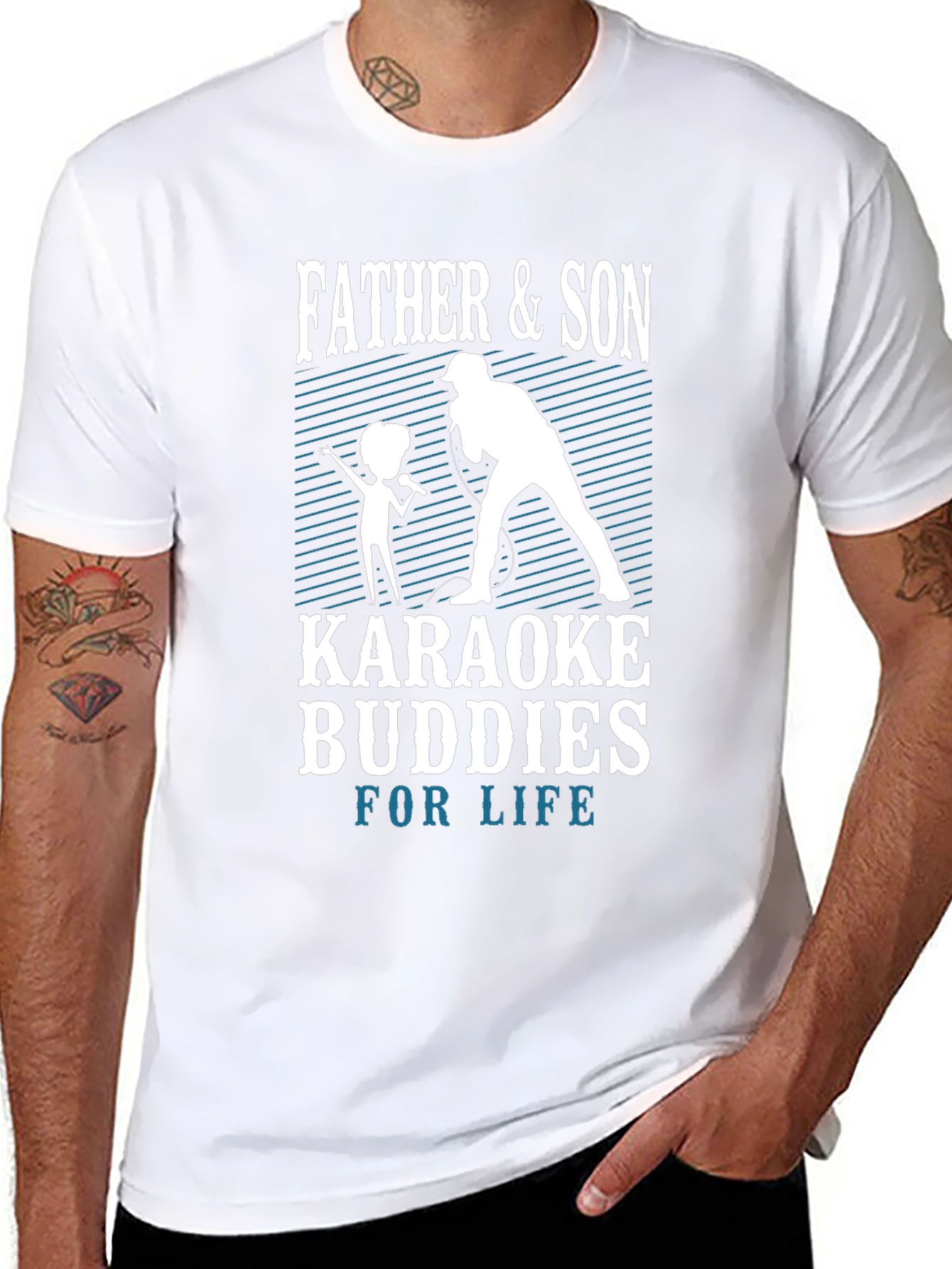 Father & Son Karaoke Buddies T-Shirt
