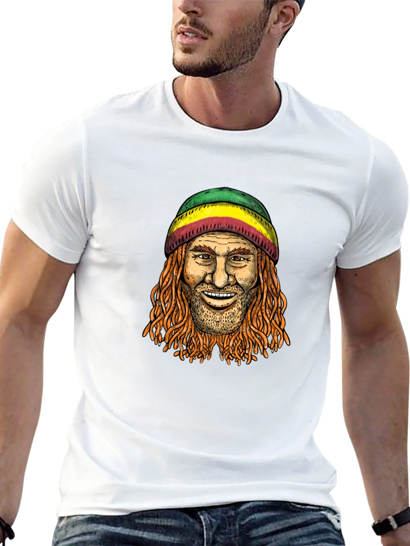 Rasta Man Graphic T-Shirt