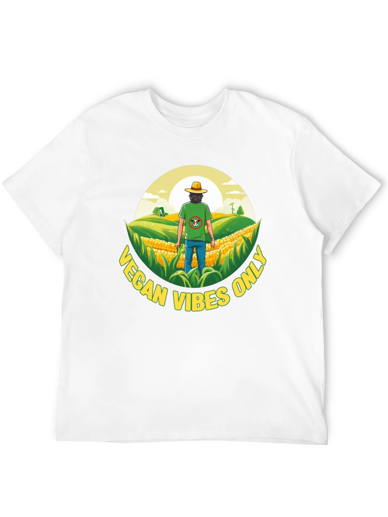 Vegan Vibes Only Graphic Tee - Black