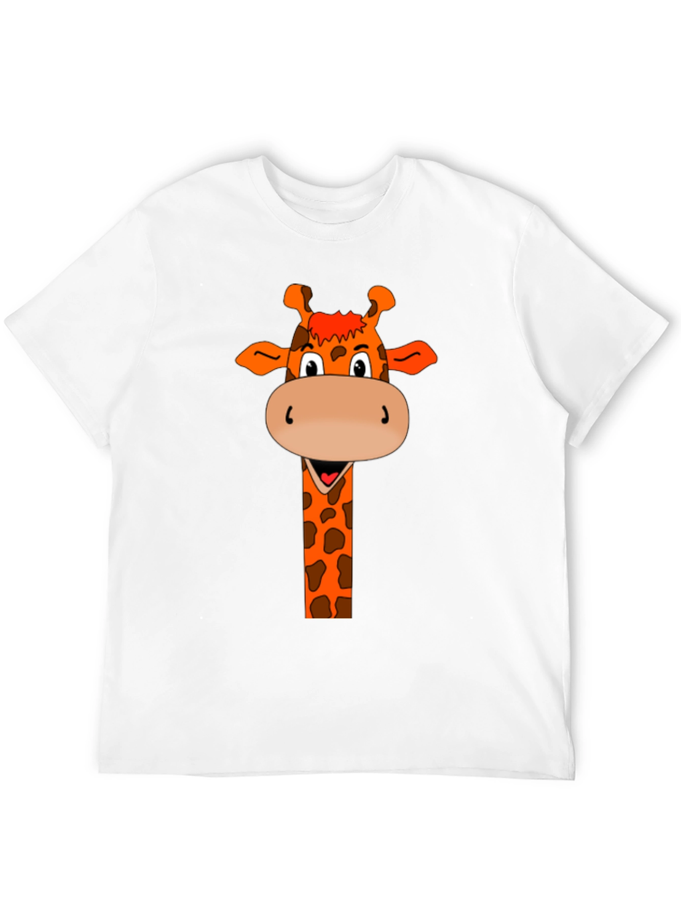 Giraffe Graphic Tee - Mens Black T-Shirt
