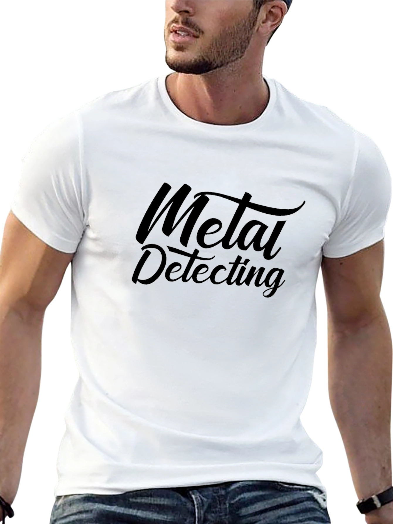 Metal Detecting Black T-Shirt